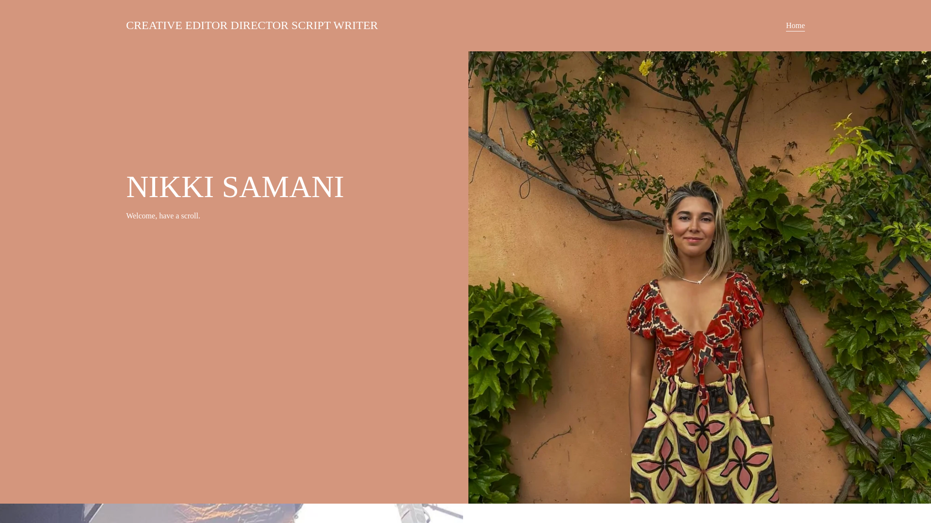 website screenshot of https://nikkisamanicreative.com