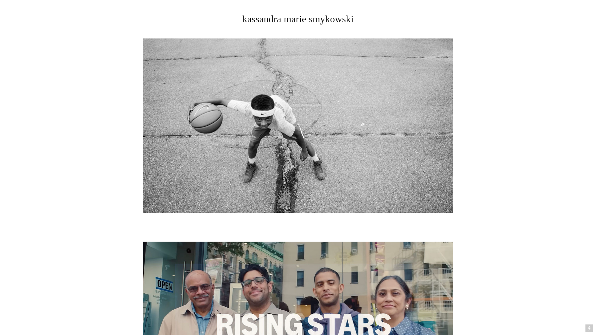 website screenshot of https://kassandrita.com/