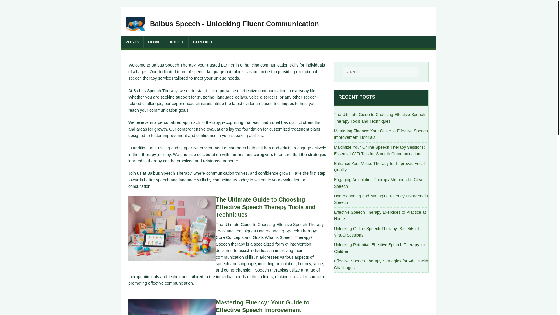website screenshot of https://balbusspeechcom-dbs.pages.dev/
