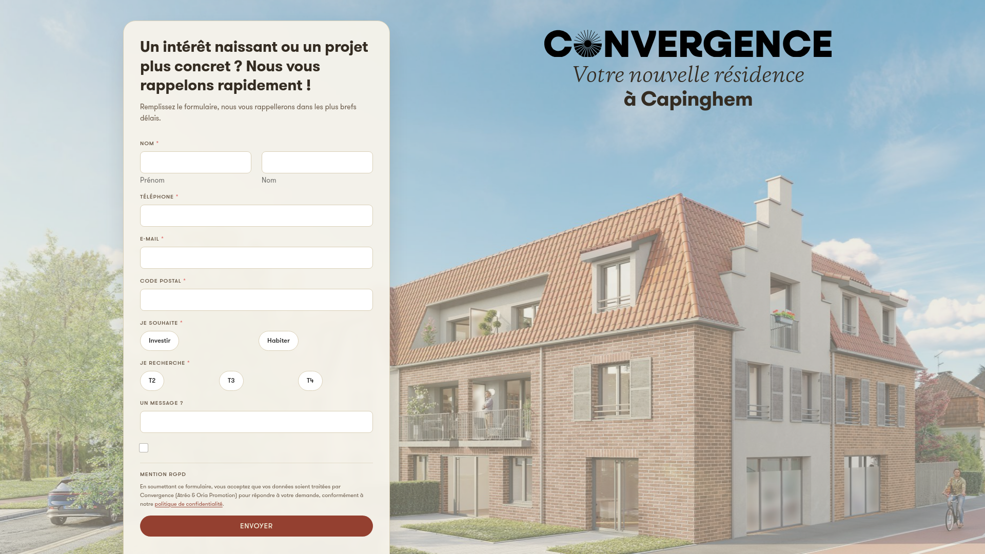 website screenshot of https://convergence-capinghem-immobilier.fr/