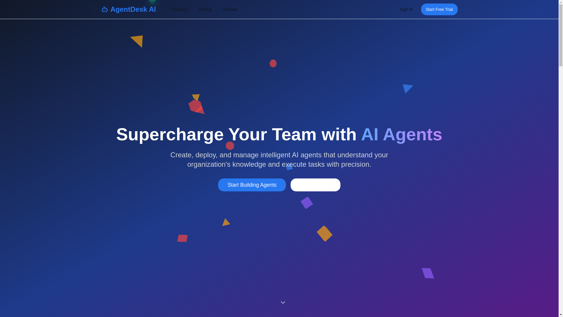 website screenshot of https://tryagentdesk.com/