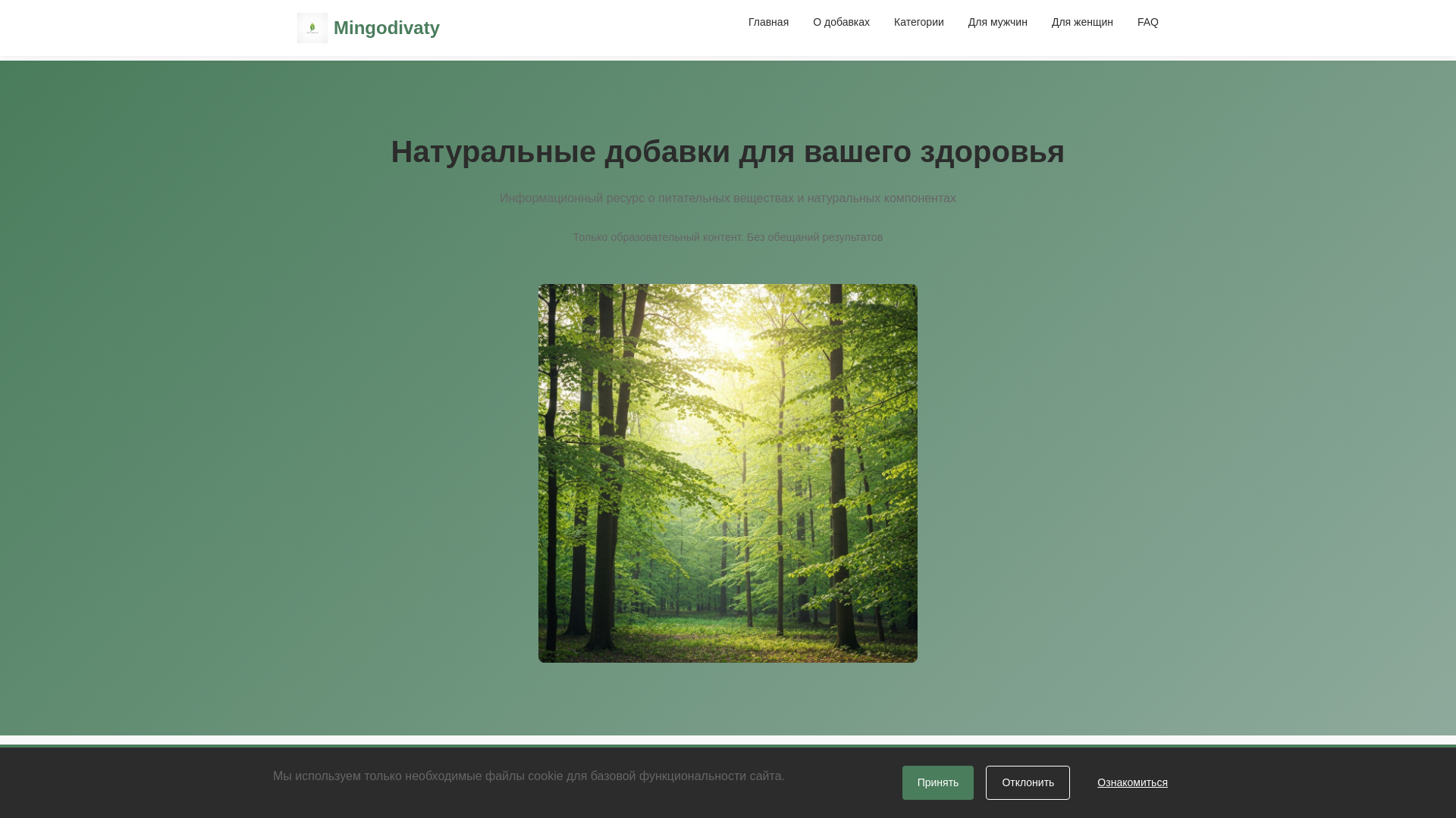 website screenshot of https://mingodivaty.info/