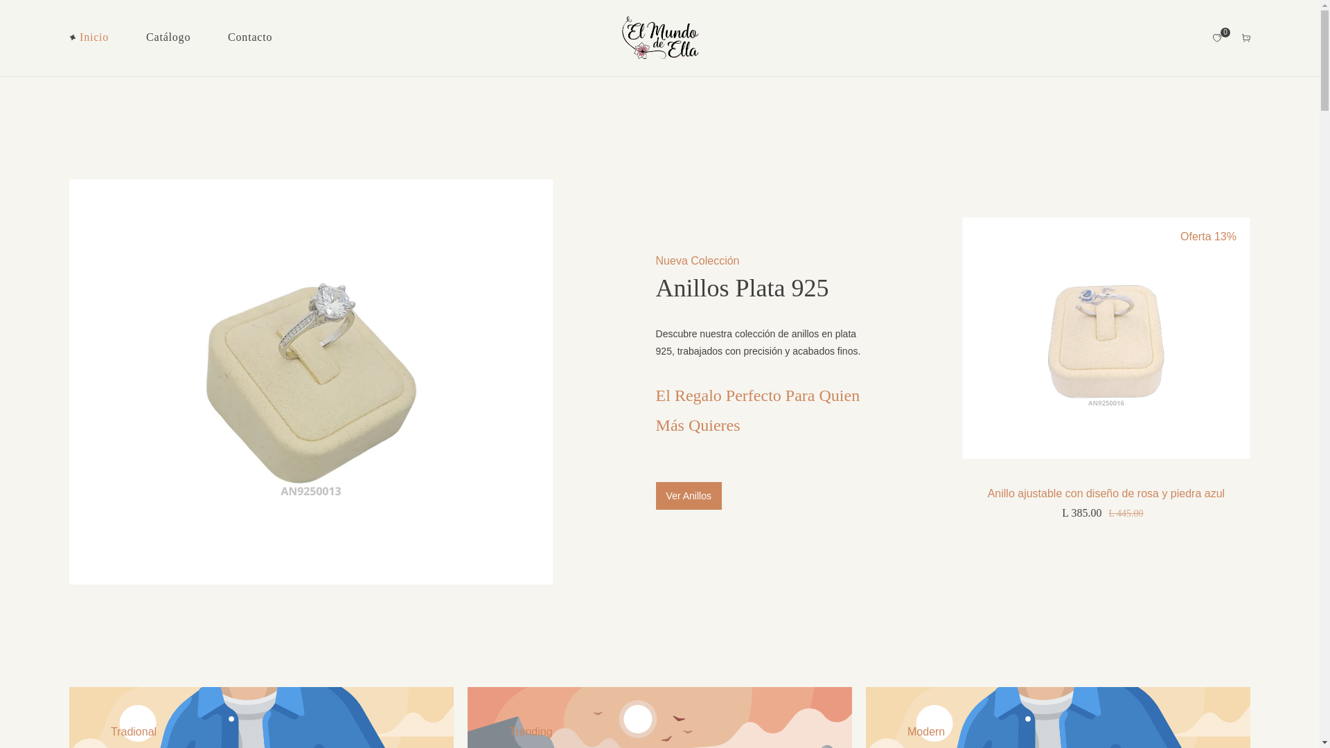 website screenshot of https://elmundodeella.com/