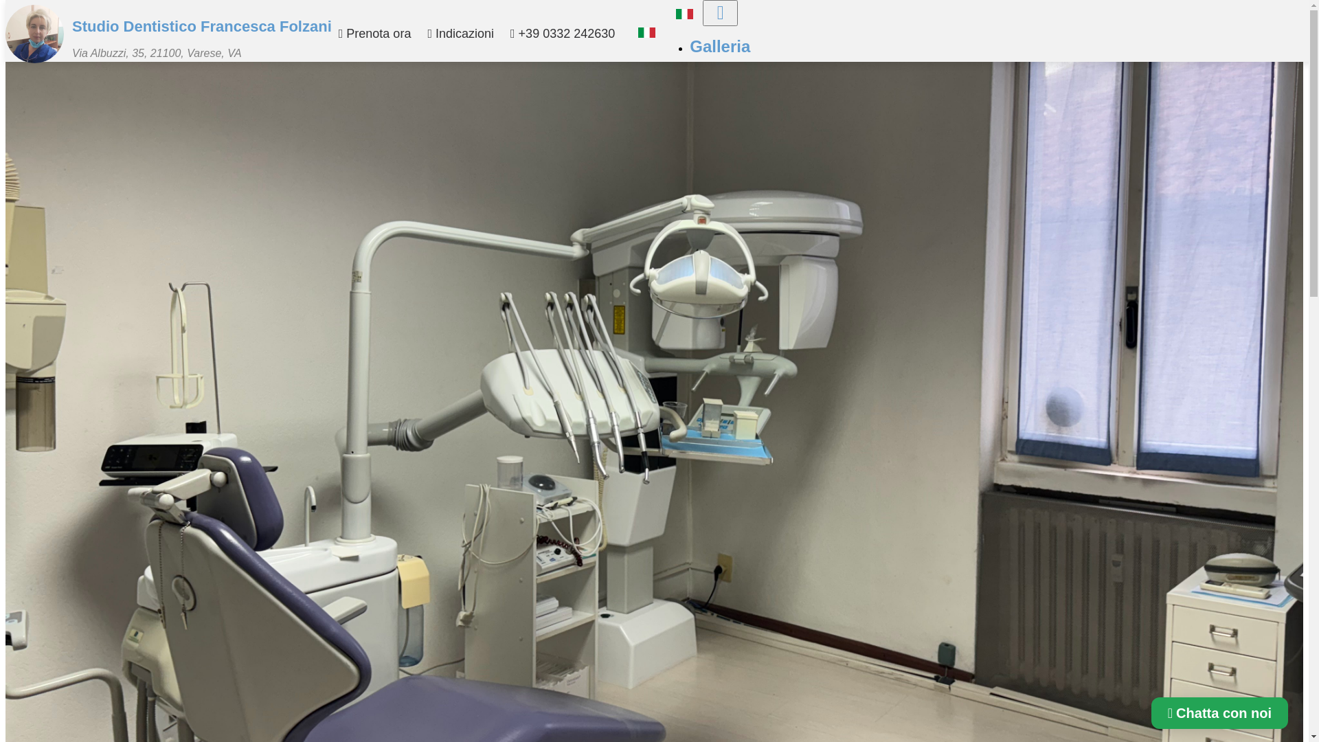 website screenshot of https://studiodentisticofrancescafolzani.it/