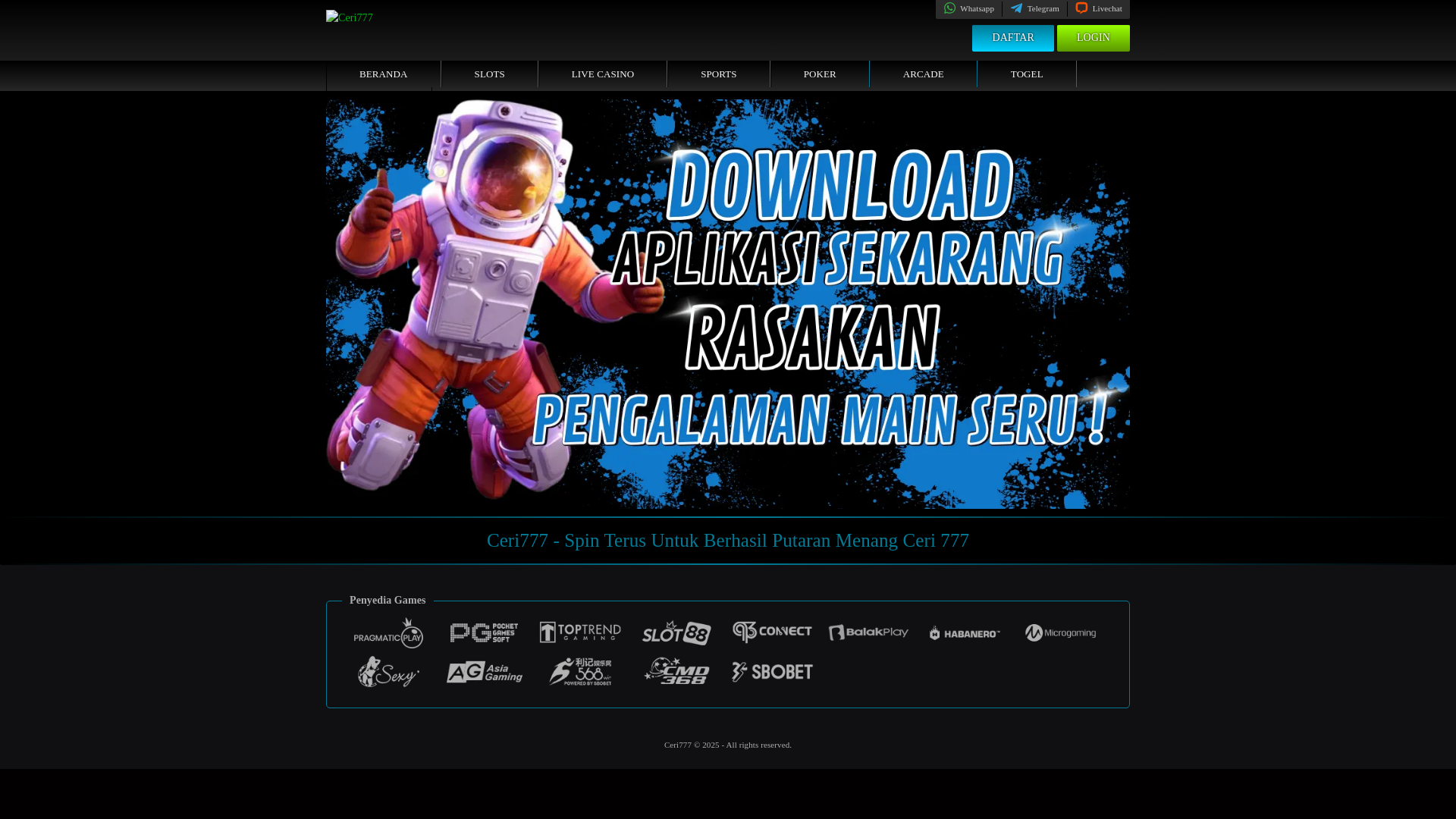 website screenshot of https://ceri777.me/