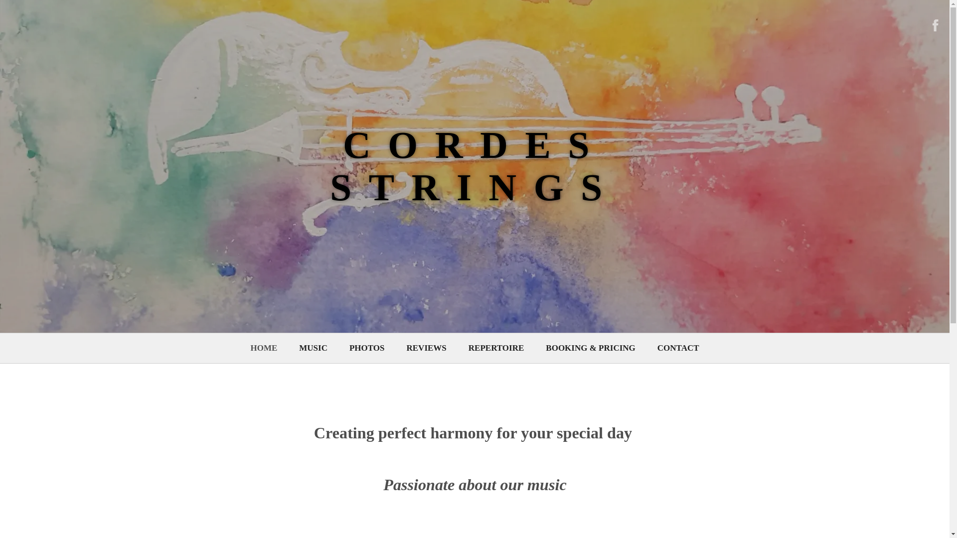 website screenshot of https://cordesstringquartet.com/