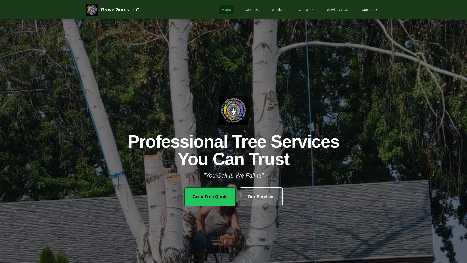 website screenshot of https://grovegurusllc.com/