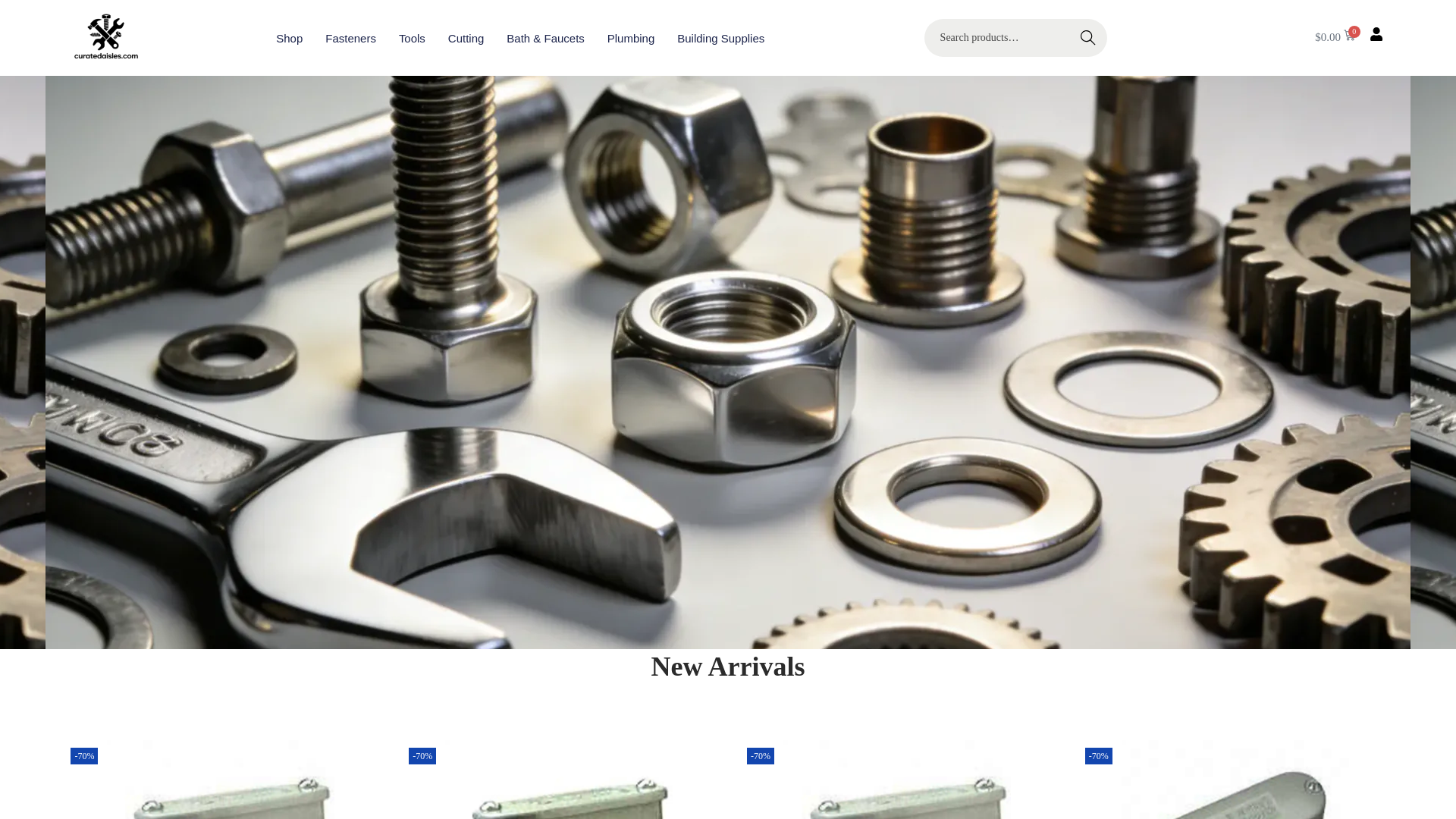 website screenshot of https://curatedaisles.com/