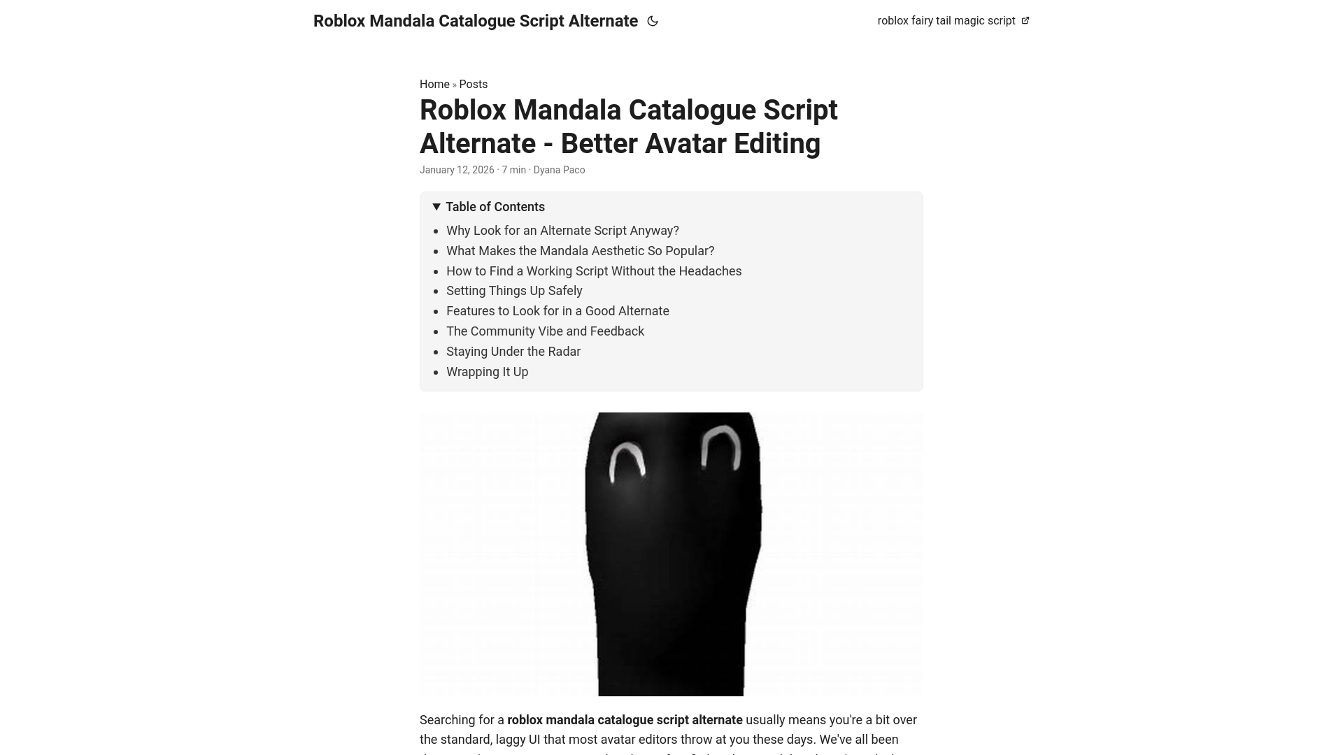 website screenshot of https://robloxmandalacataloguescriptalternate.pages.dev/