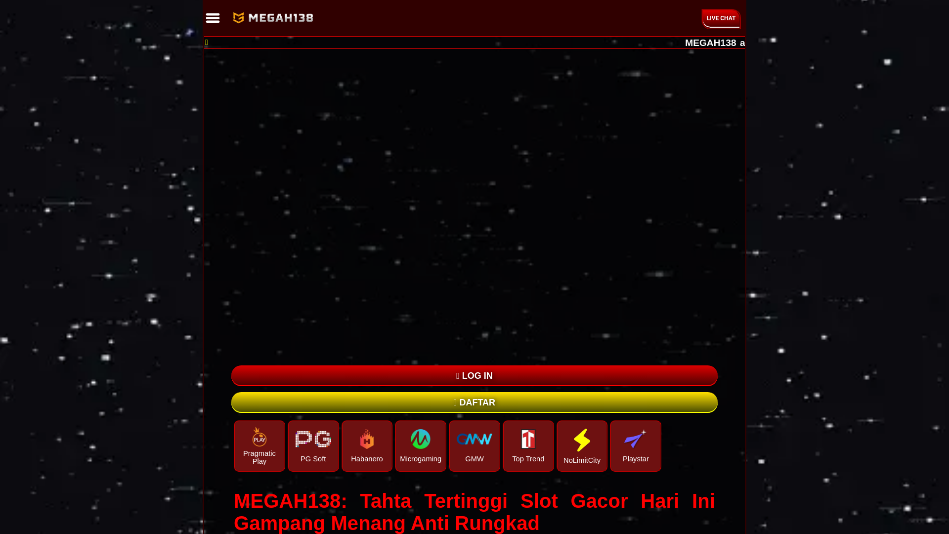 website screenshot of https://megah138-slot-gacor-hari-ini.pages.dev/