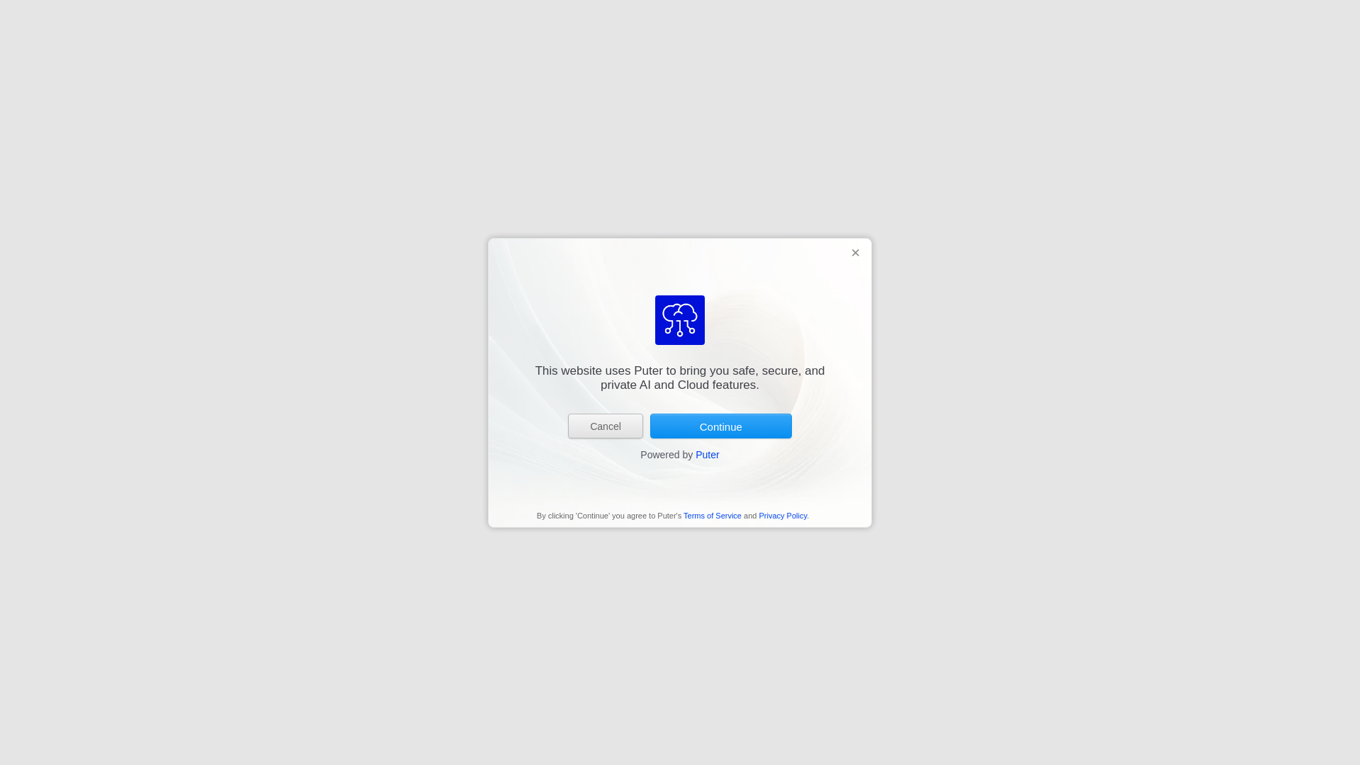 website screenshot of https://puter2.pages.dev/