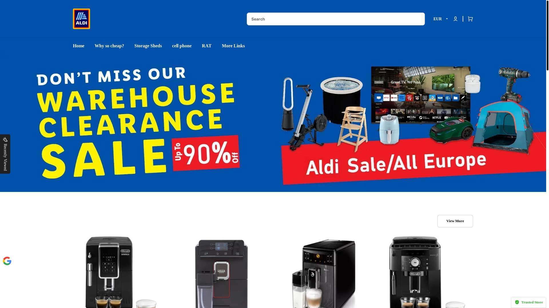 website screenshot of https://aldi-tk.com/