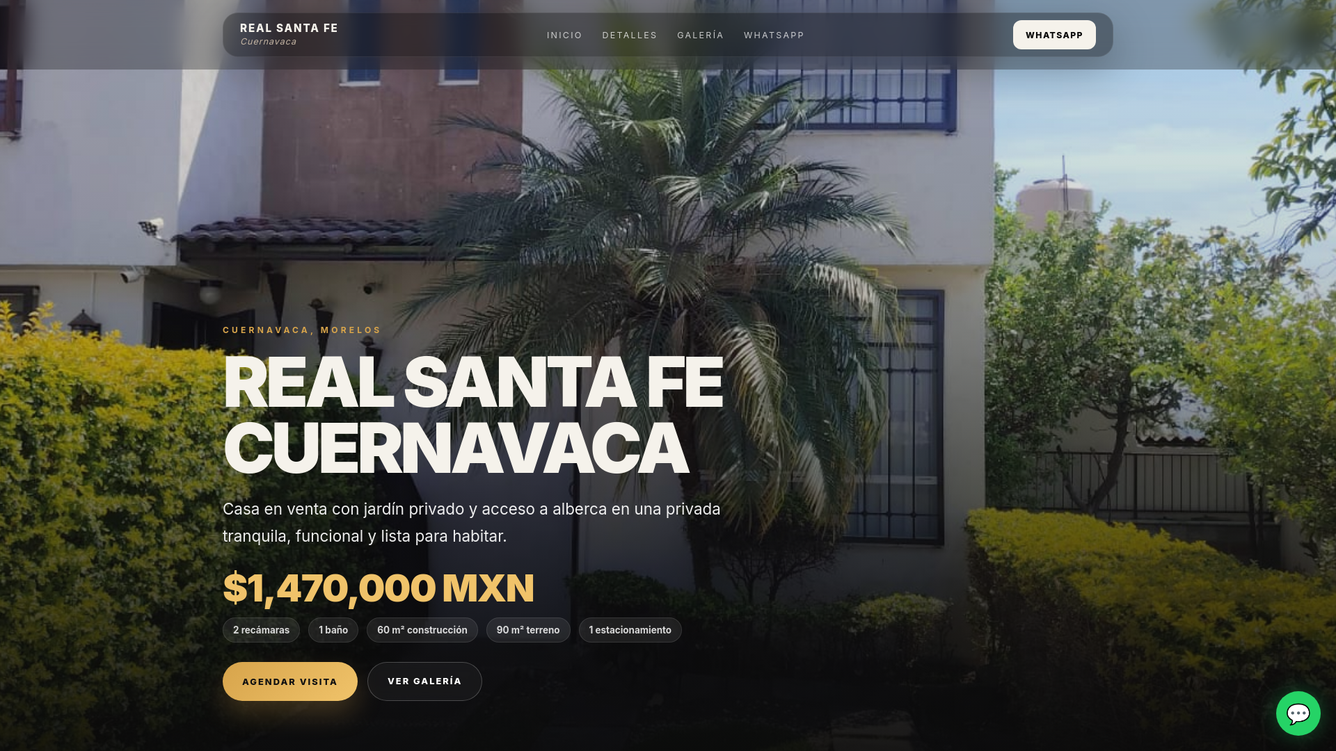website screenshot of https://realsantafexochitepec.com