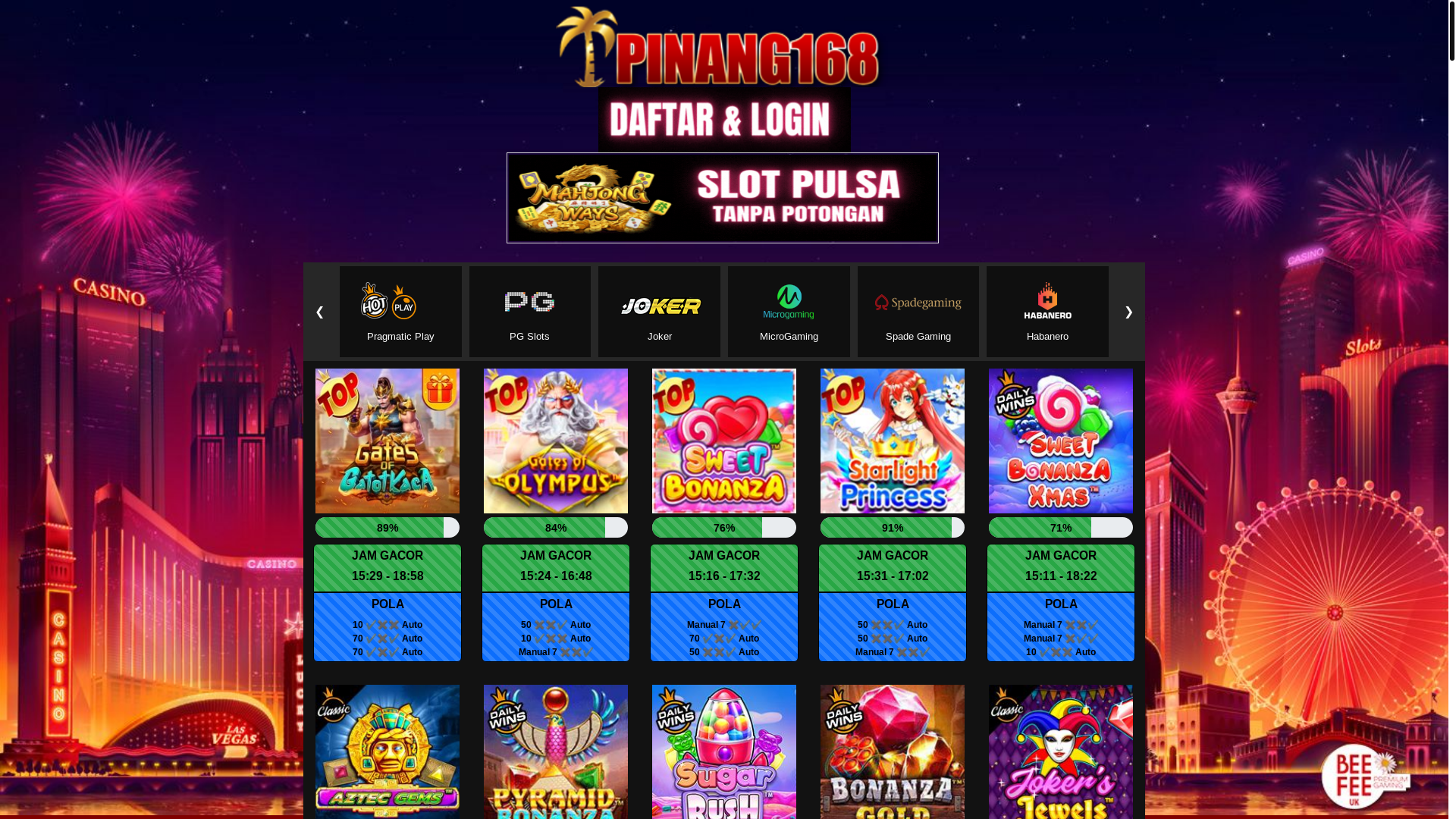 website screenshot of https://pinangrtpgacor.xyz/