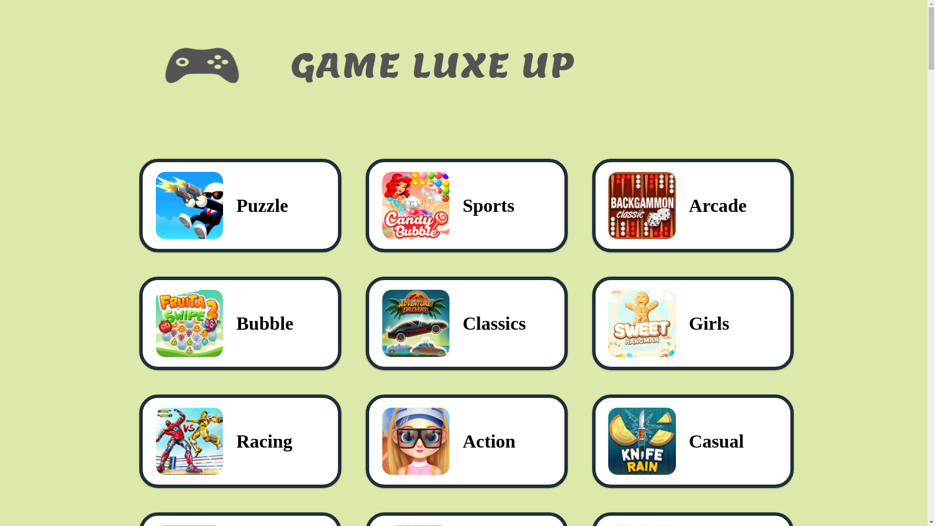 website screenshot of https://gameluxeup.com/