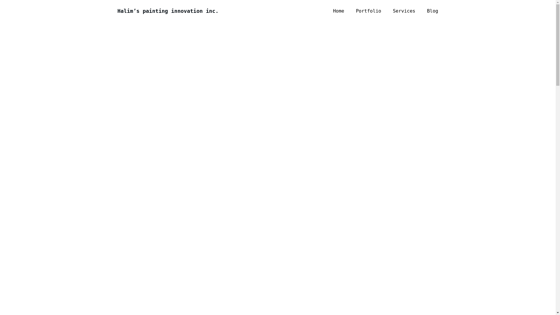 website screenshot of https://halimpainting.ca/