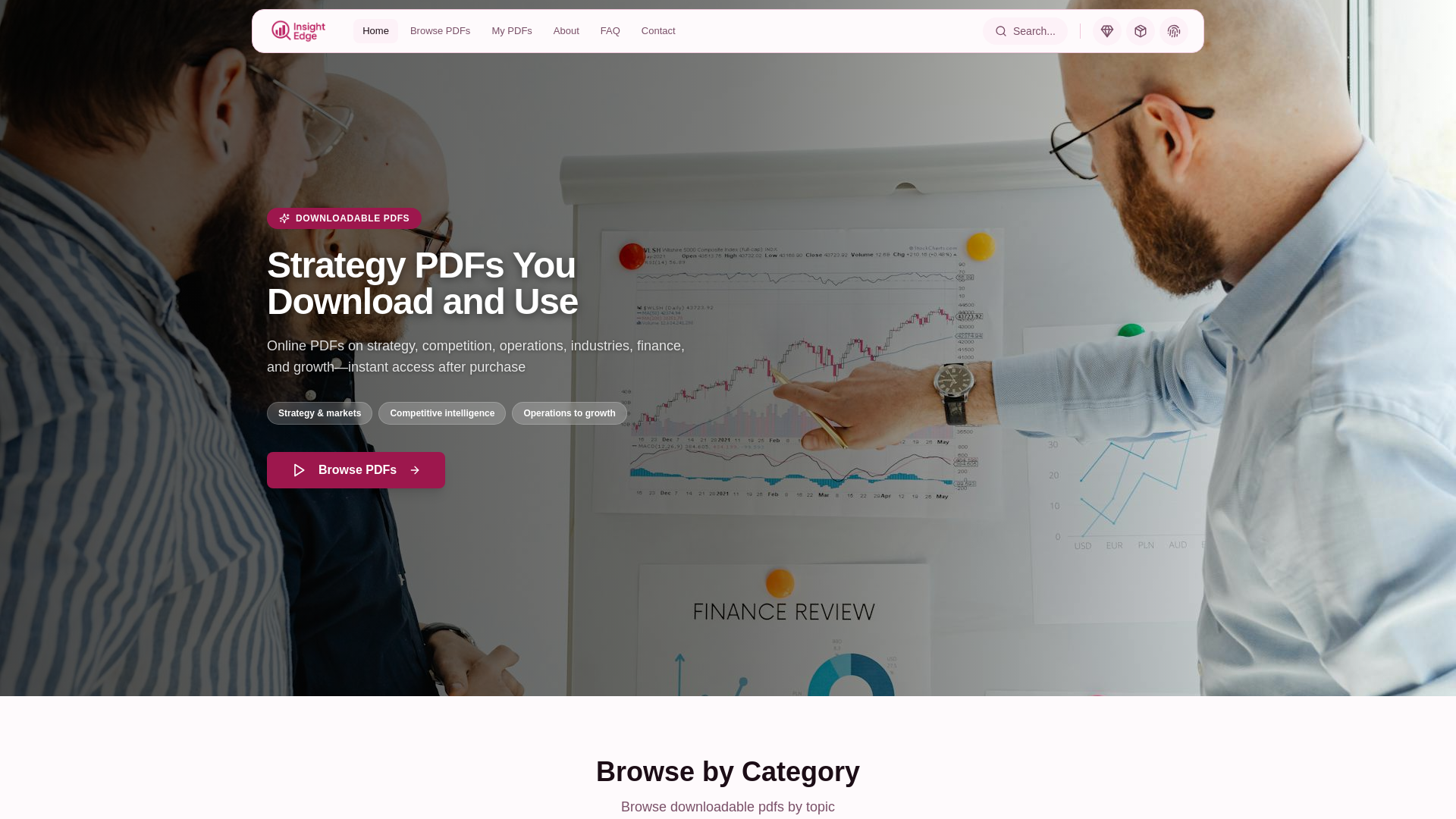 website screenshot of https://insightedgereport.com