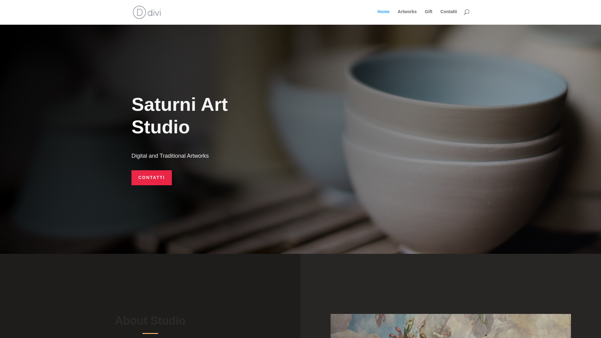 website screenshot of https://saturniartstudio.it/