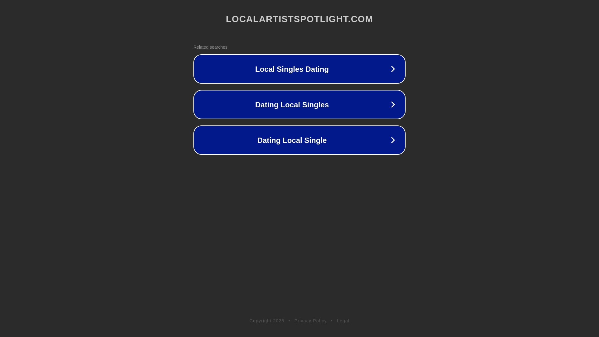 website screenshot of https://localartistspotlight.com/