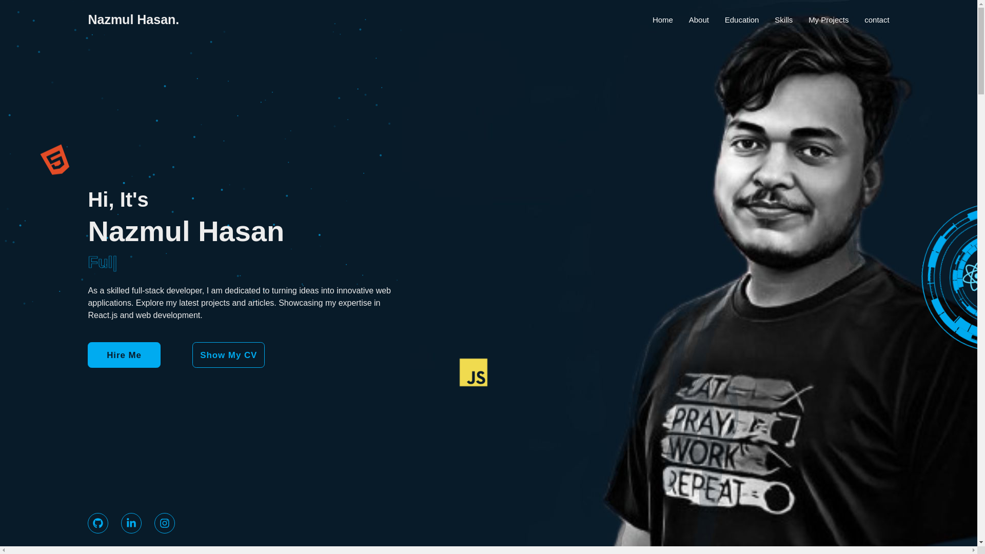 website screenshot of https://nazmulhasandev.pages.dev/