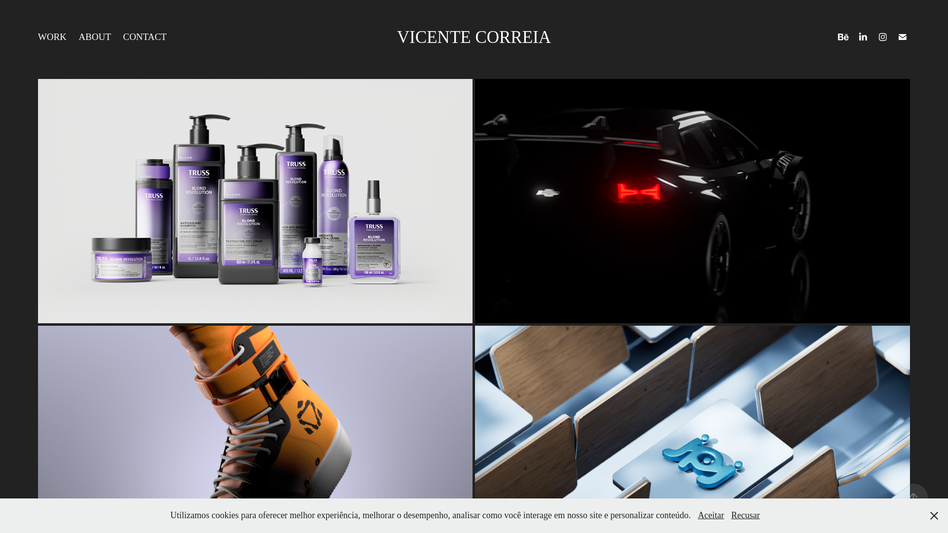 website screenshot of https://vicente4d.work