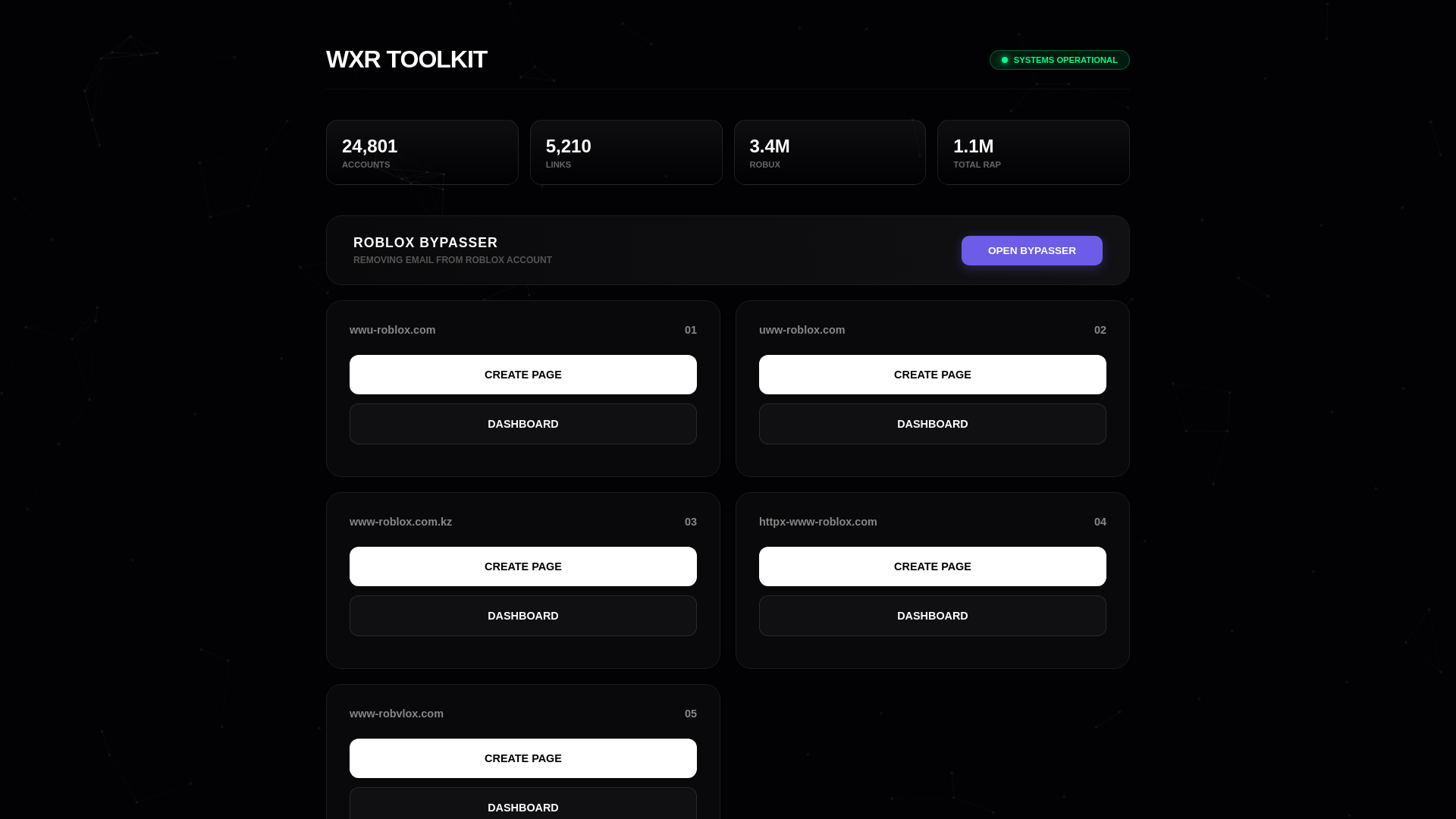 website screenshot of https://uww-roblox.com/