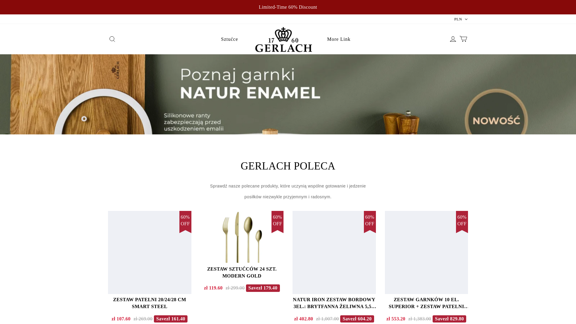 website screenshot of https://gerlach-pl.shop/