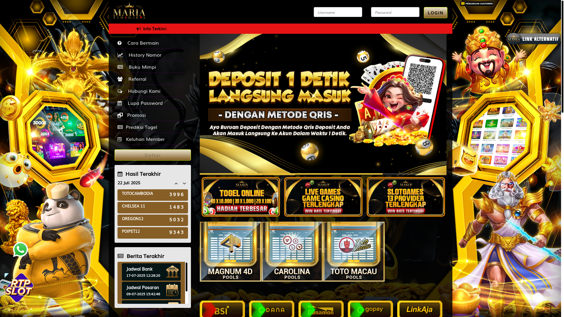 website screenshot of https://maria33148.com/