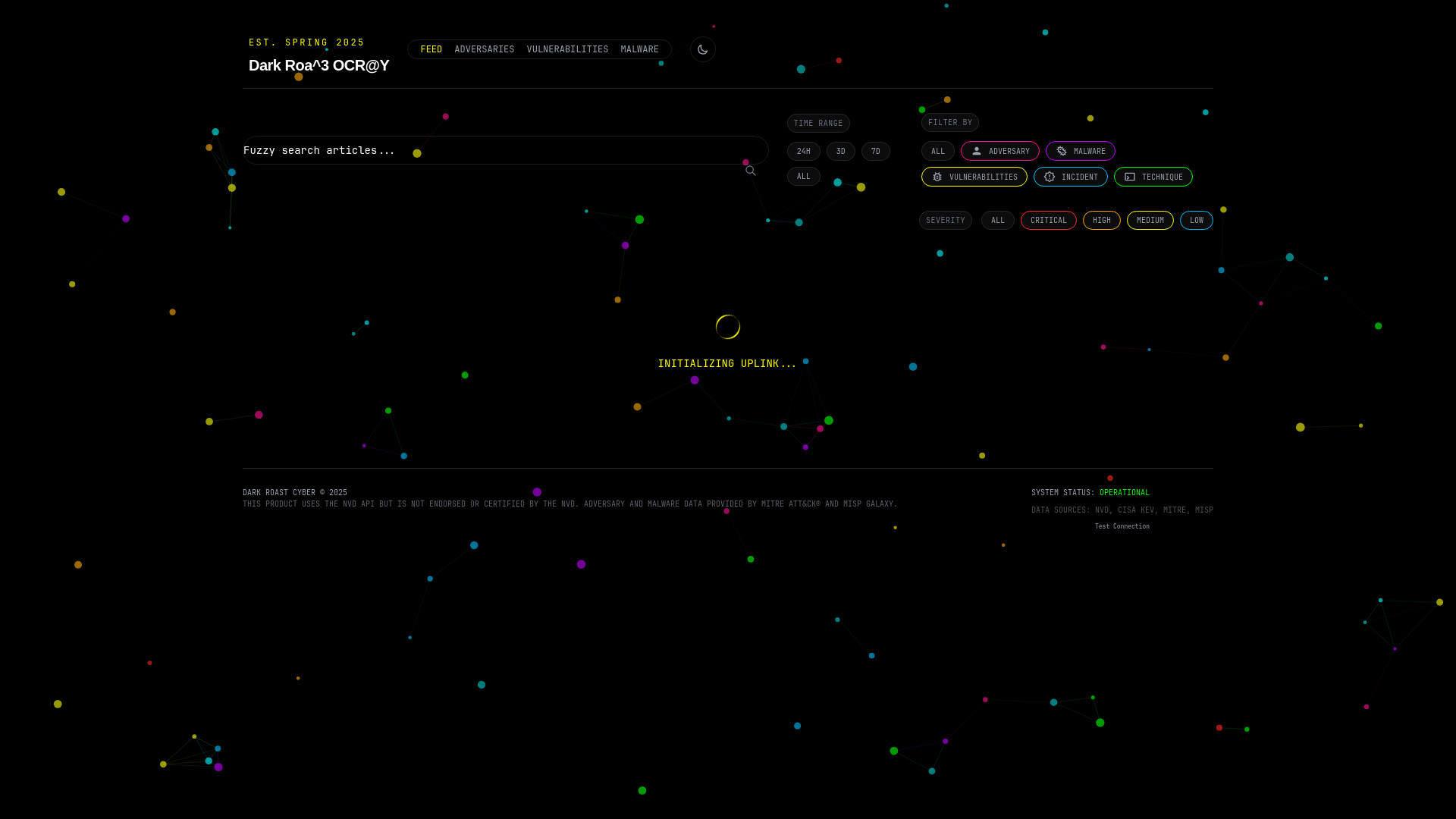 website screenshot of https://percolate-cti.pages.dev/