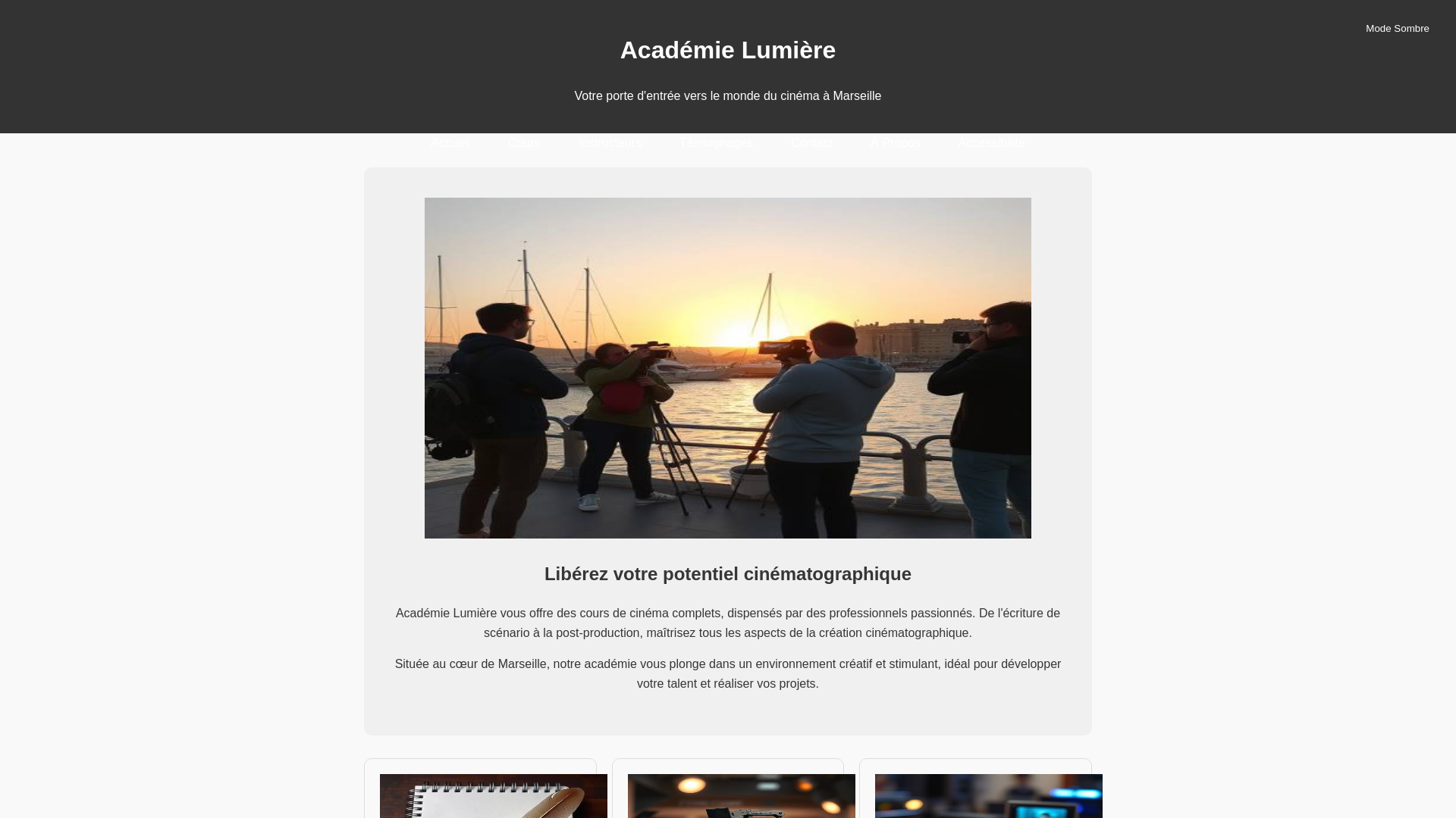 website screenshot of https://facaralute.pro