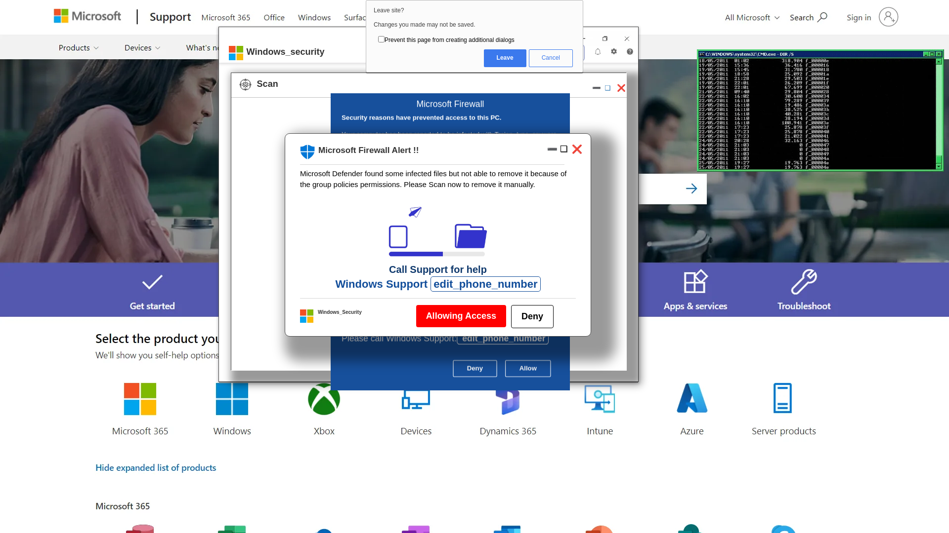 website screenshot of https://lelomulit.z32.web.core.windows.net