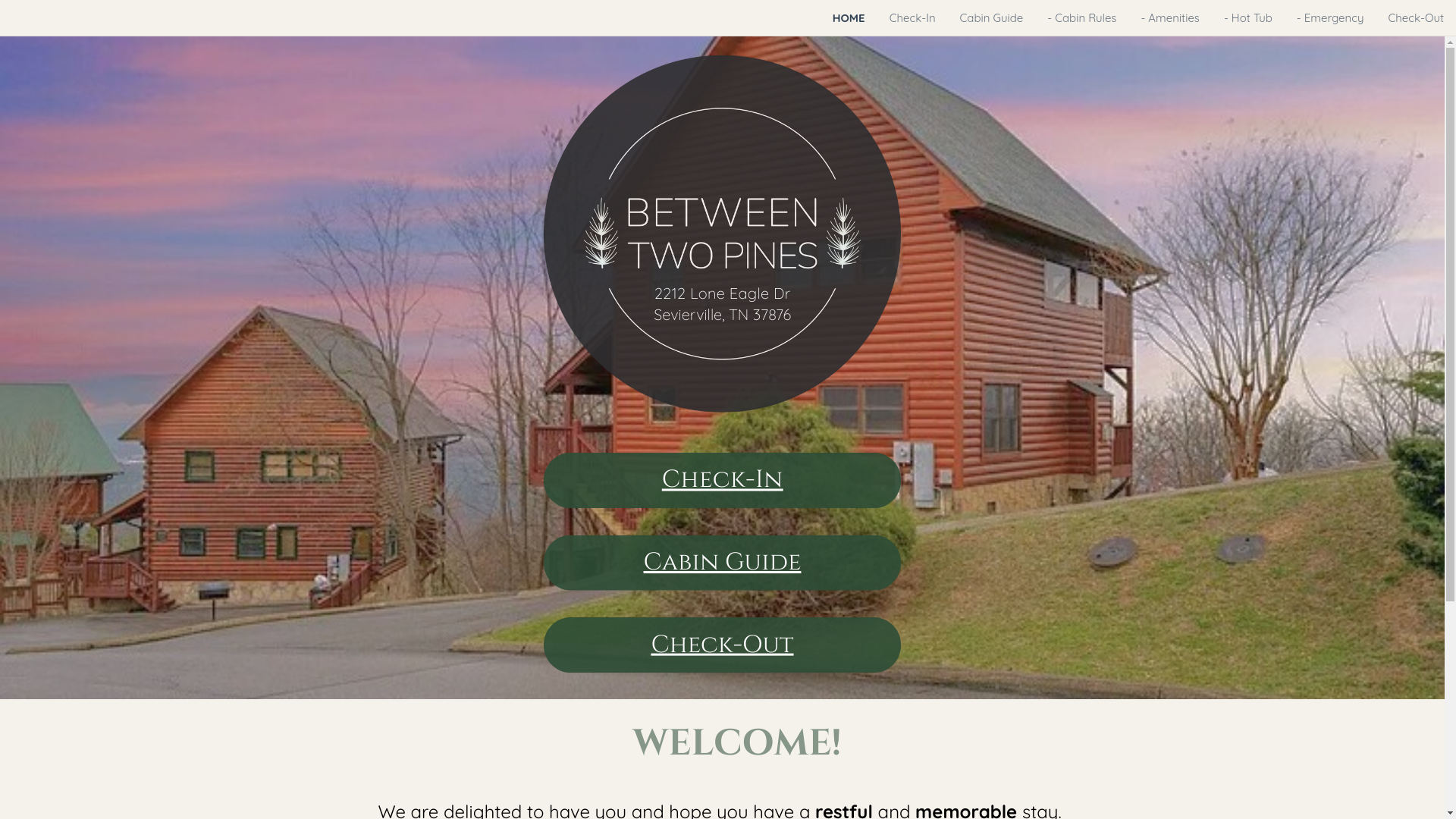 website screenshot of https://betweentwopinesguidebook.com/