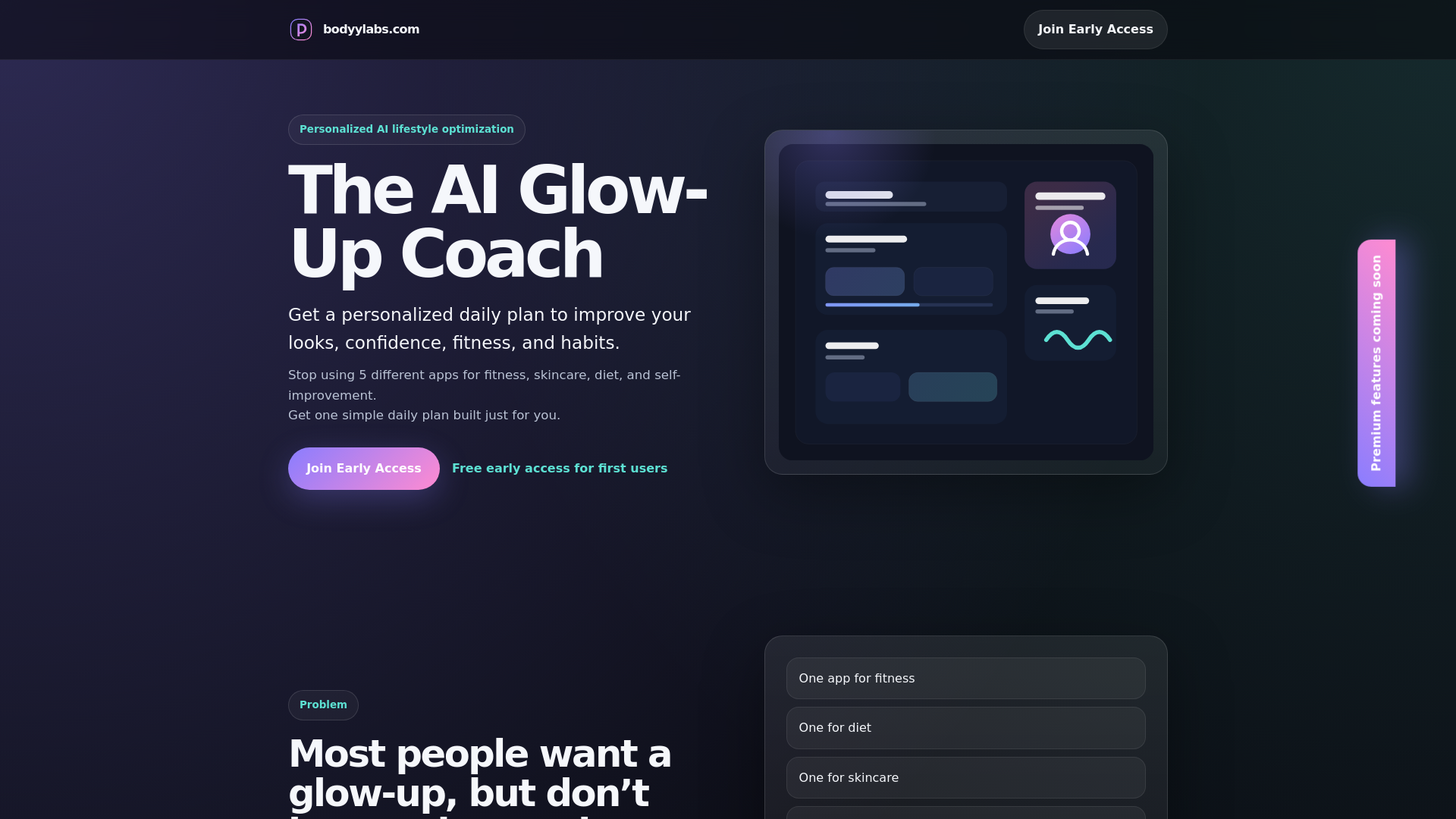 website screenshot of https://bodieslabs.com/