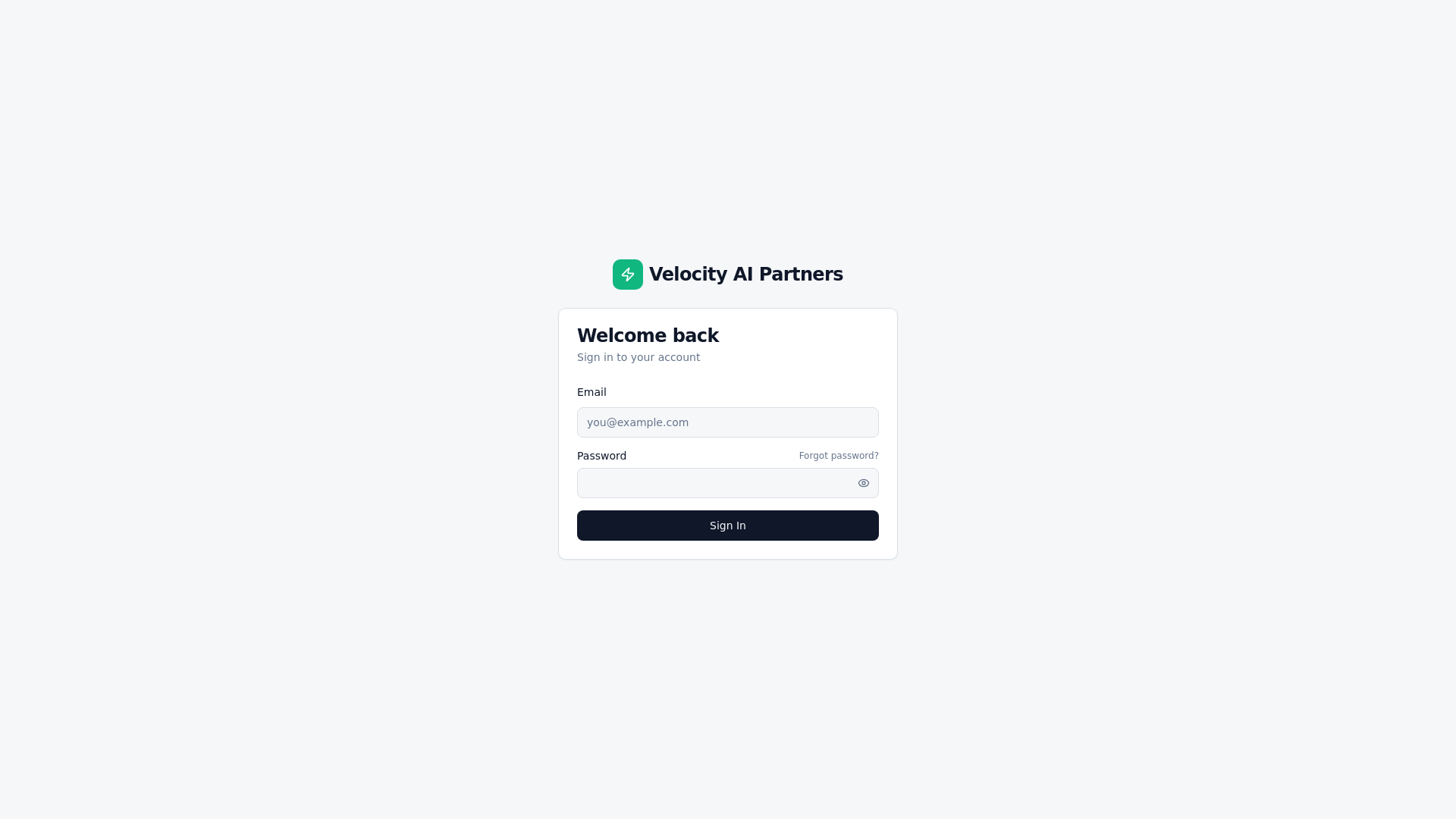 website screenshot of https://velocityoperations.net/