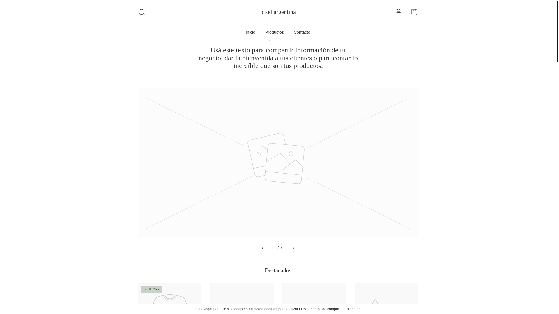 website screenshot of https://pixelargentina.com/