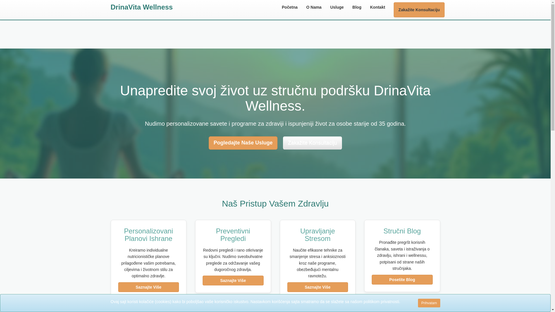 website screenshot of https://drinavitawellness.info/