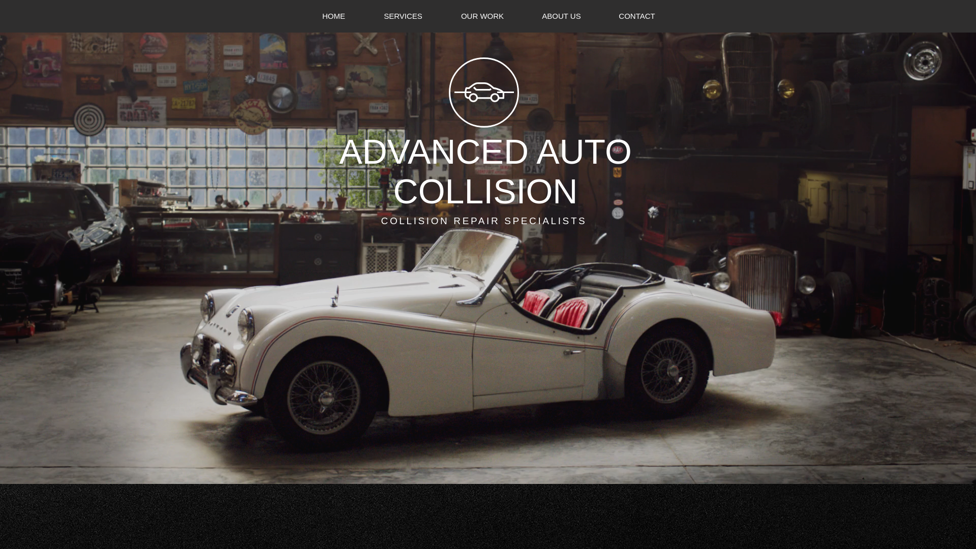 website screenshot of https://advancedautocollision.org/