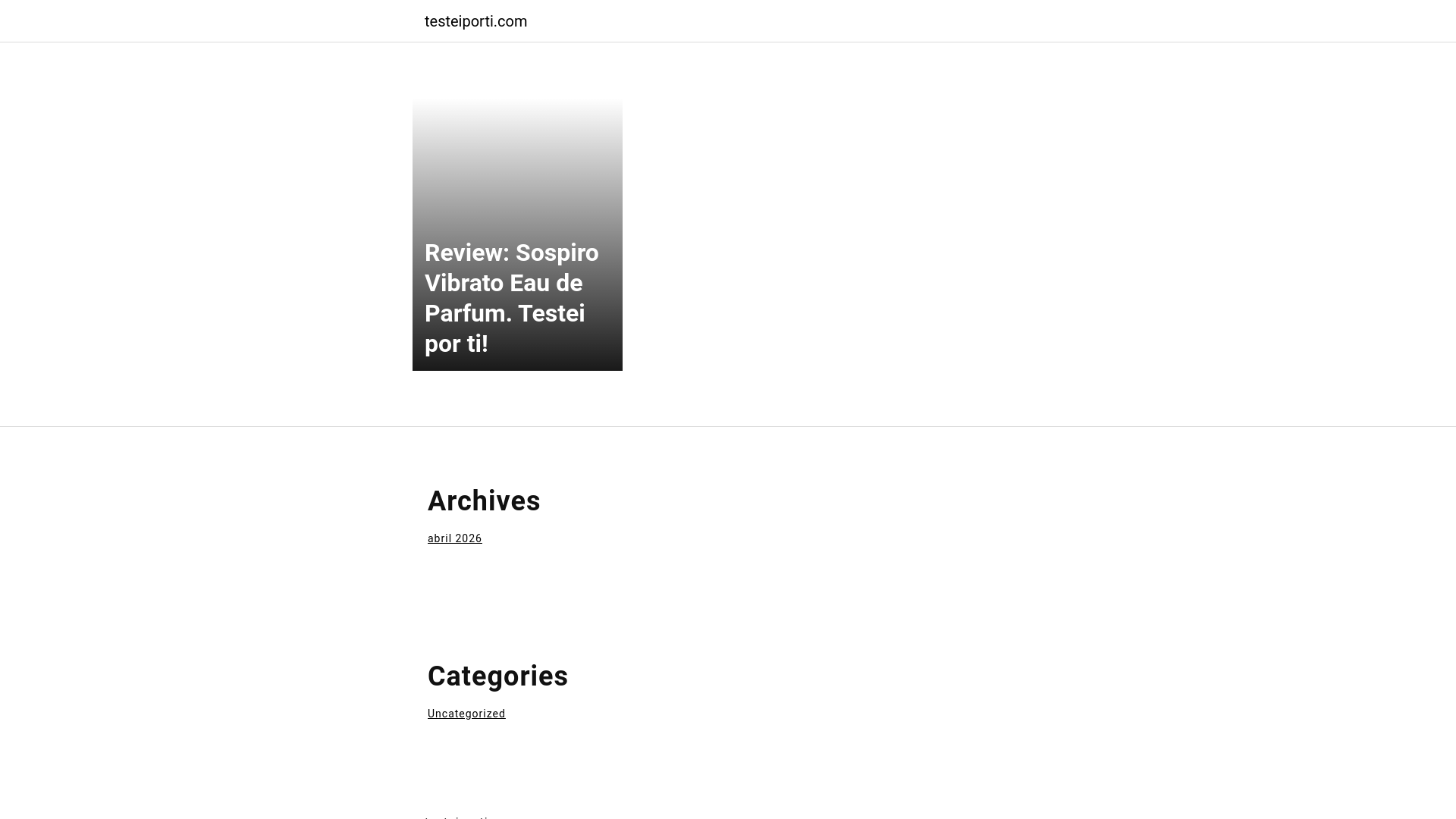 website screenshot of https://testeiporti.com