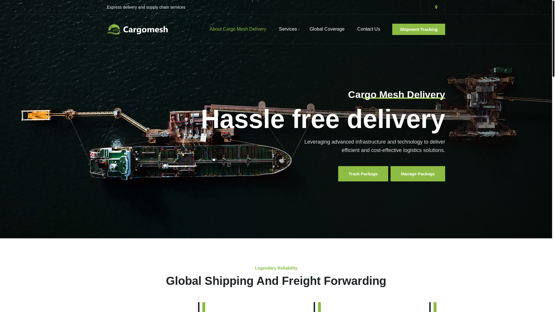 website screenshot of https://quickliftshipping.com/