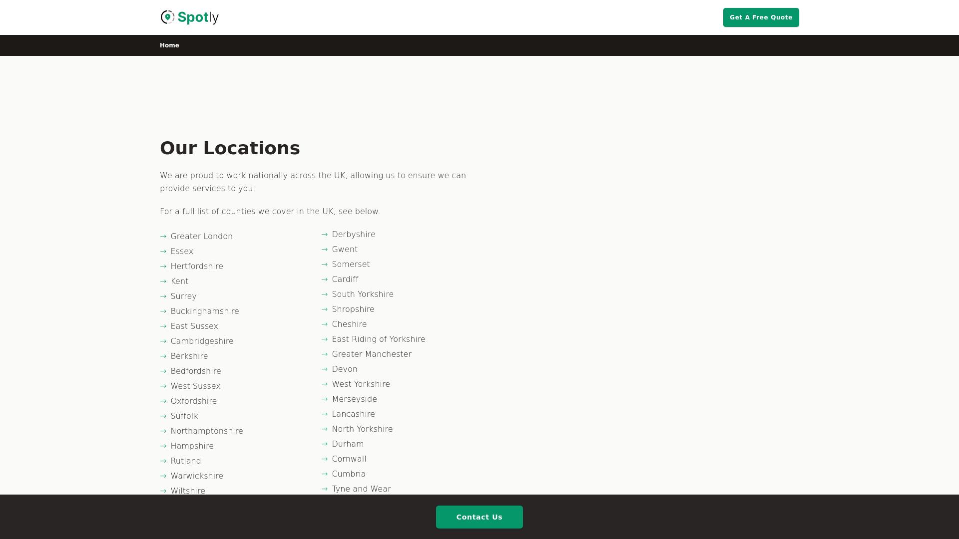 website screenshot of https://customaluminiumshopfronts.co.uk/