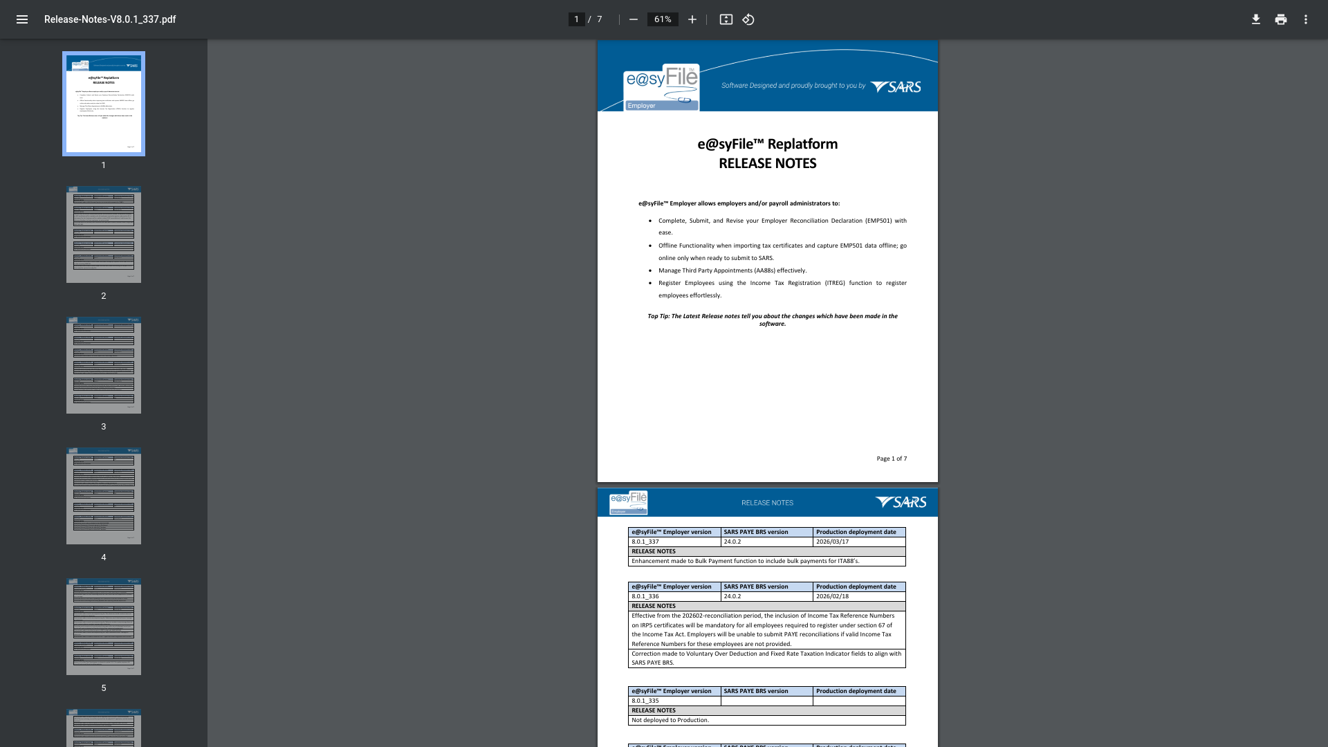 website screenshot of https://www.sars.gov.za/wp-content/uploads/Docs/PAYE/Release-Notes-V8.0.1_337.pdf