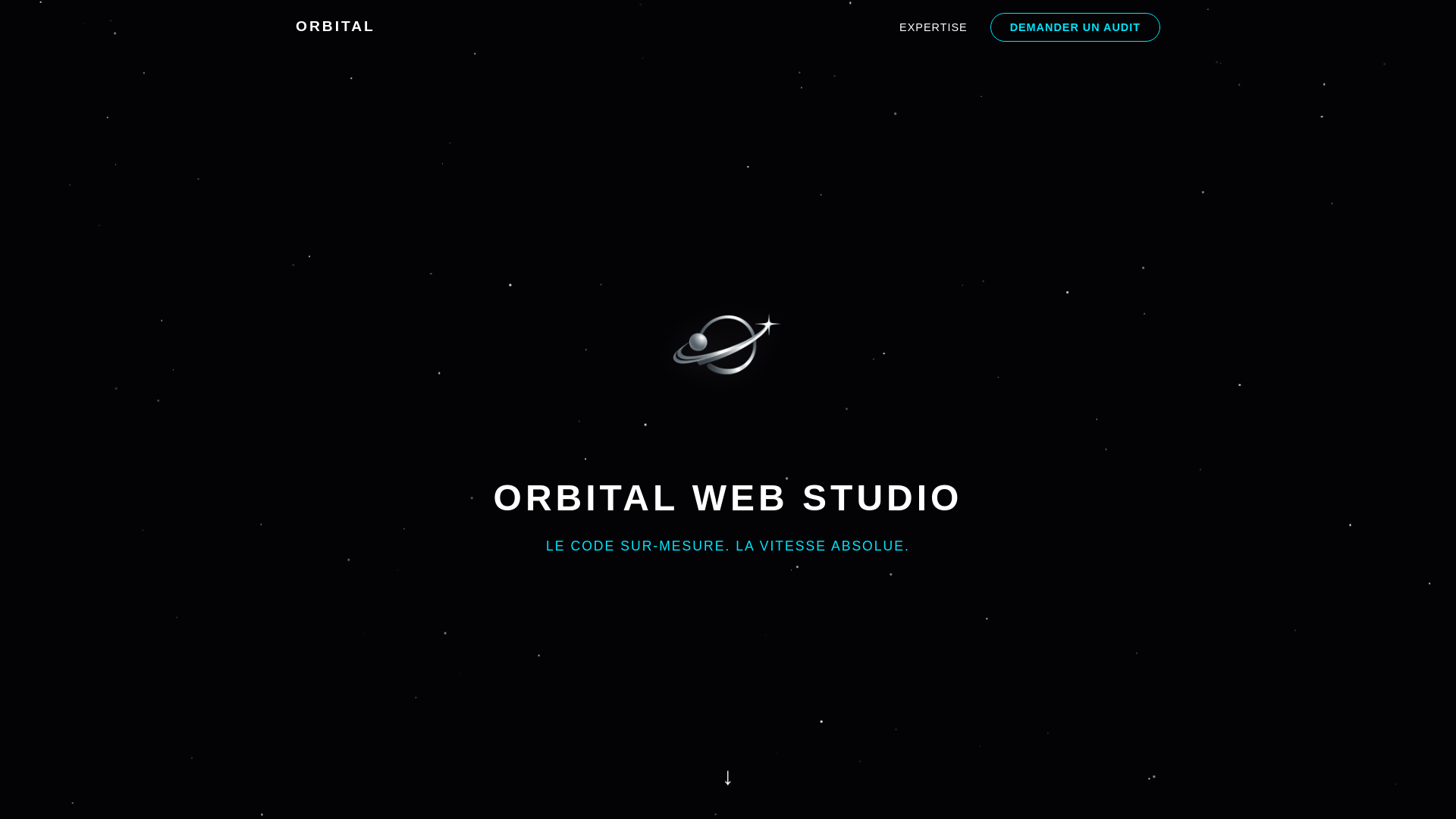website screenshot of https://orbitalwebstudio.fr/