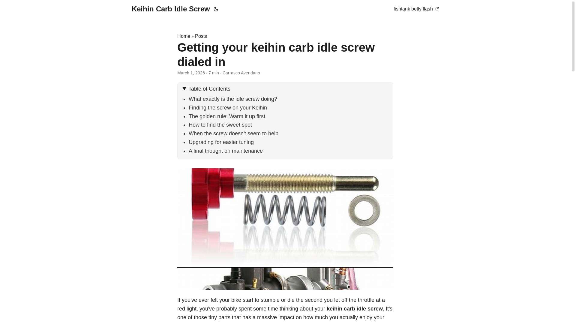 website screenshot of https://keihin-carb-idle-screw.pages.dev/