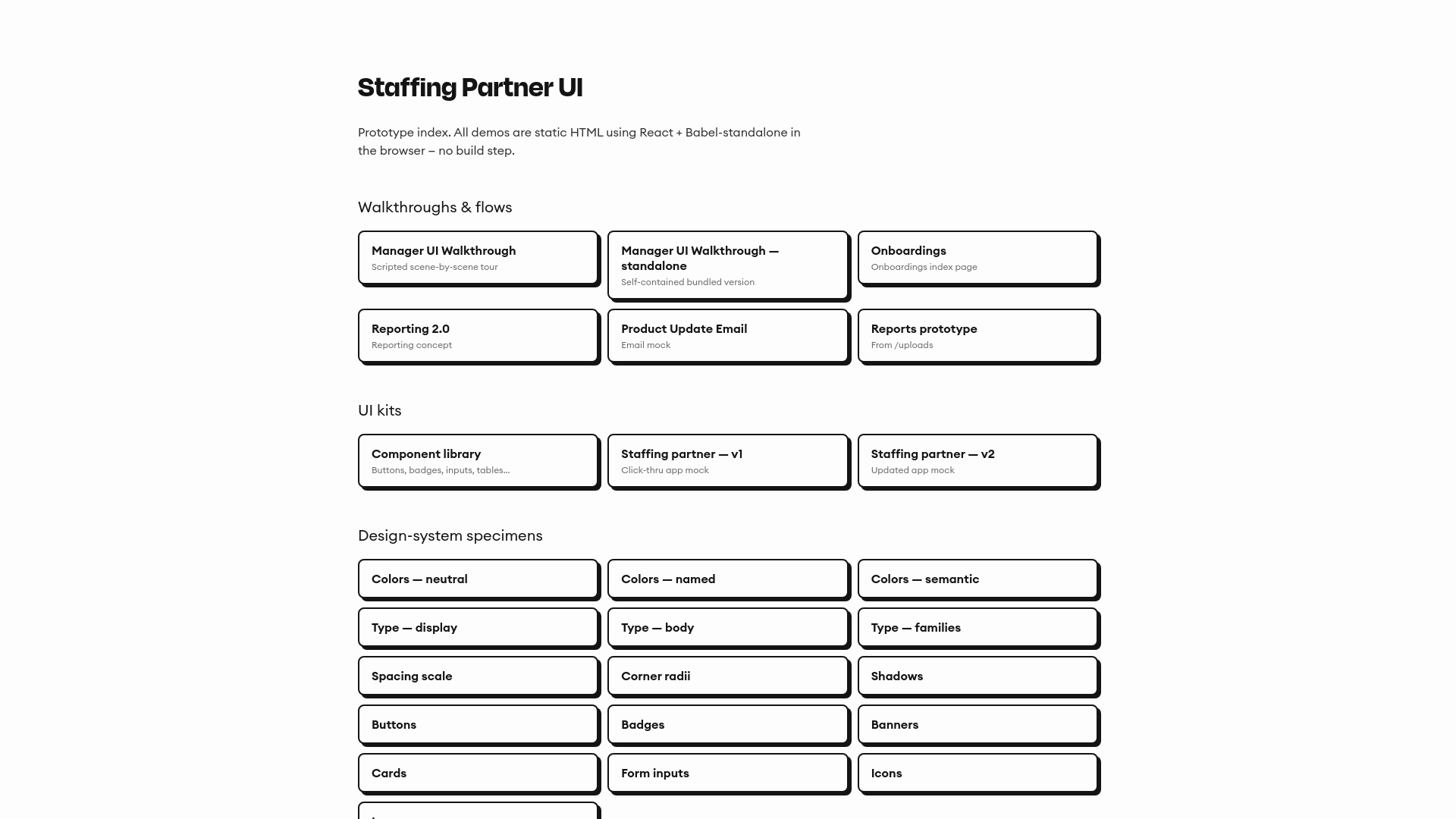 website screenshot of https://staffing-partner-ui.pages.dev/
