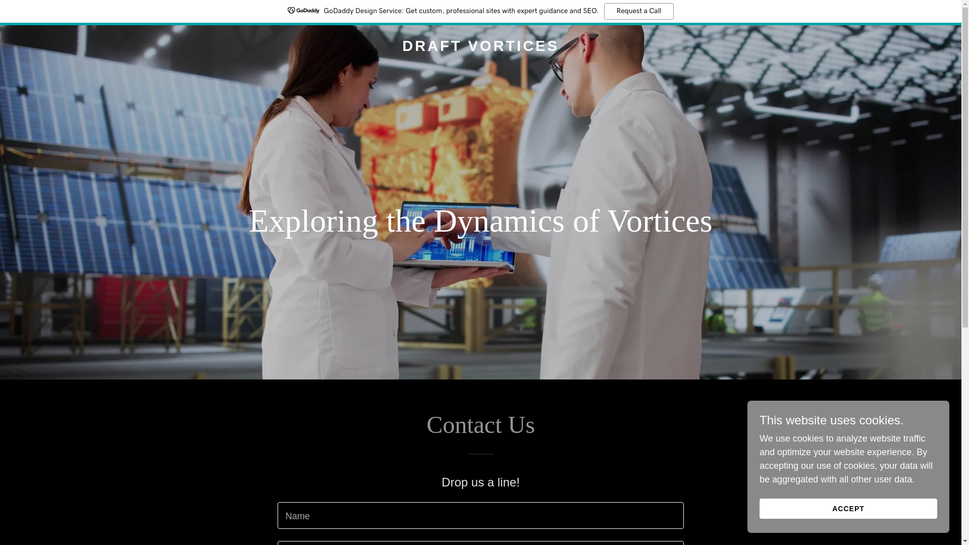 website screenshot of https://draftvortices.com/