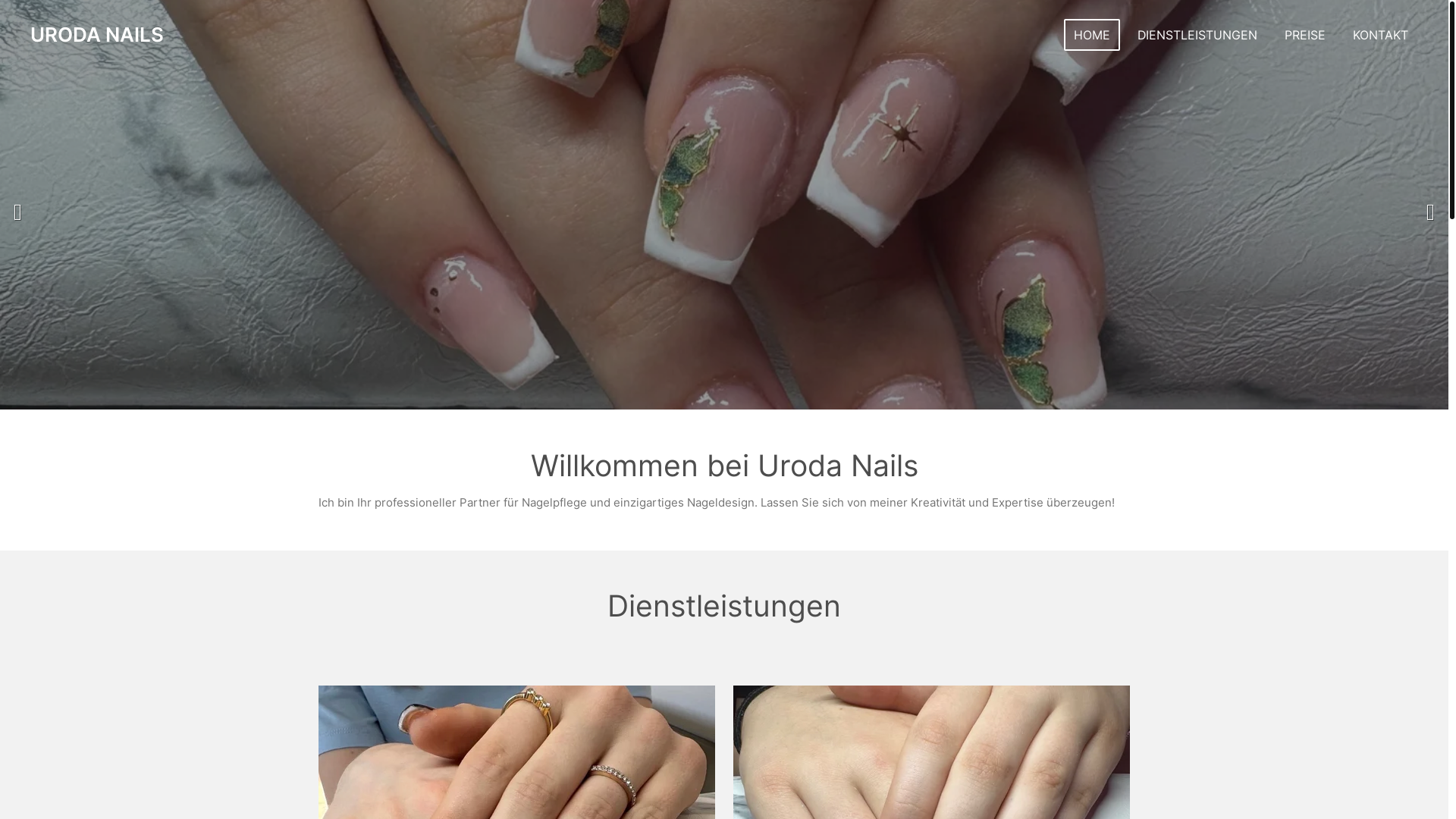 website screenshot of https://urodanails.de/