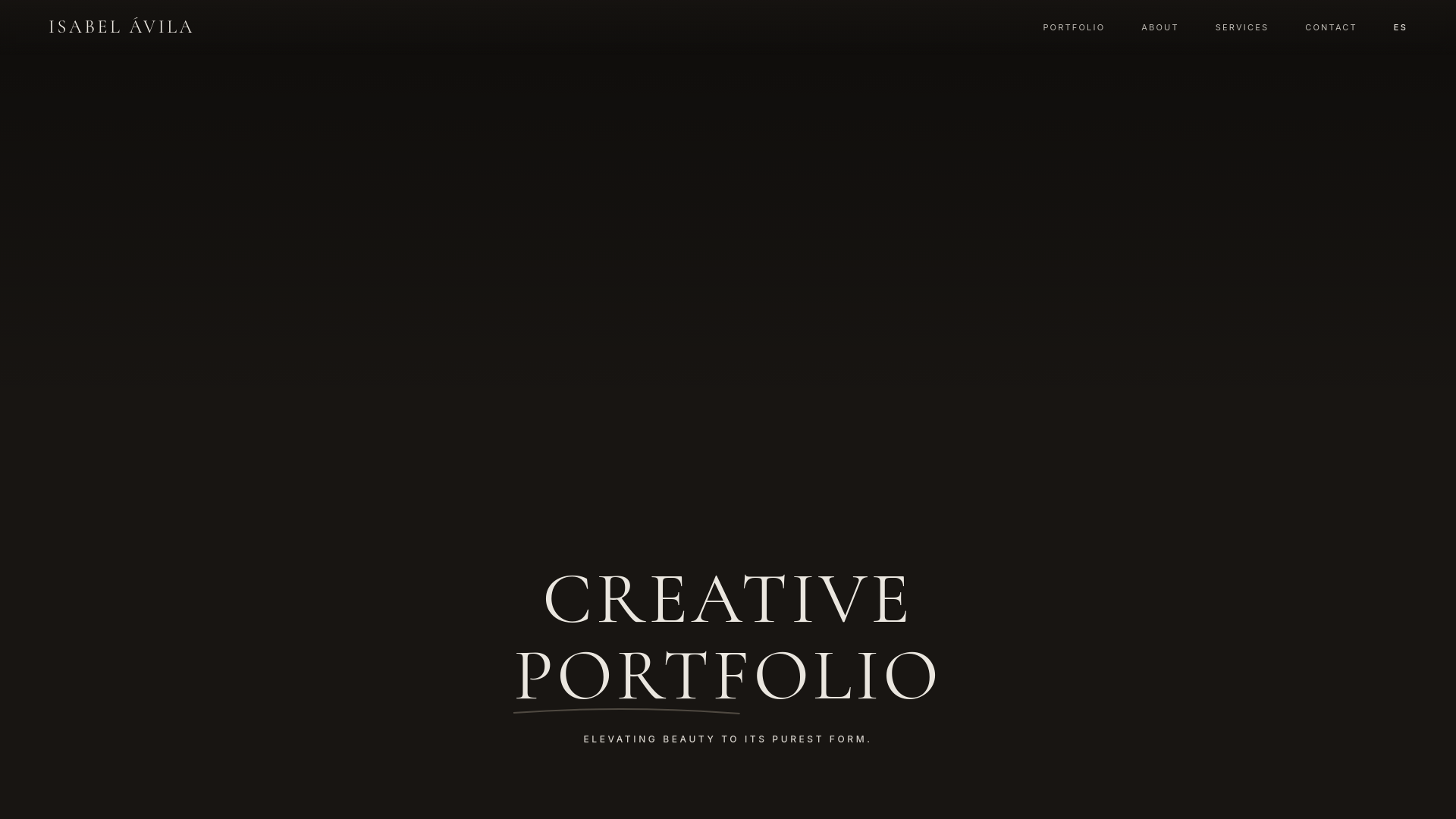 website screenshot of https://mariaisabelavila.com/