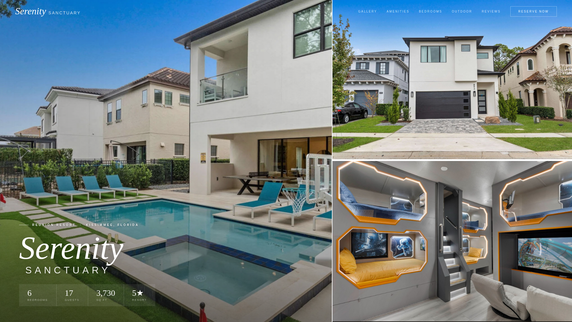 website screenshot of https://serenitysanctuaryreunion.pages.dev/