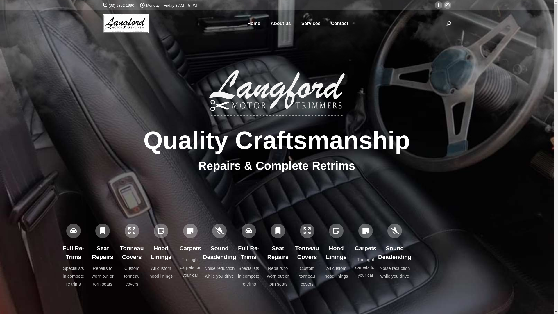 website screenshot of https://langfordtrimmers.online/