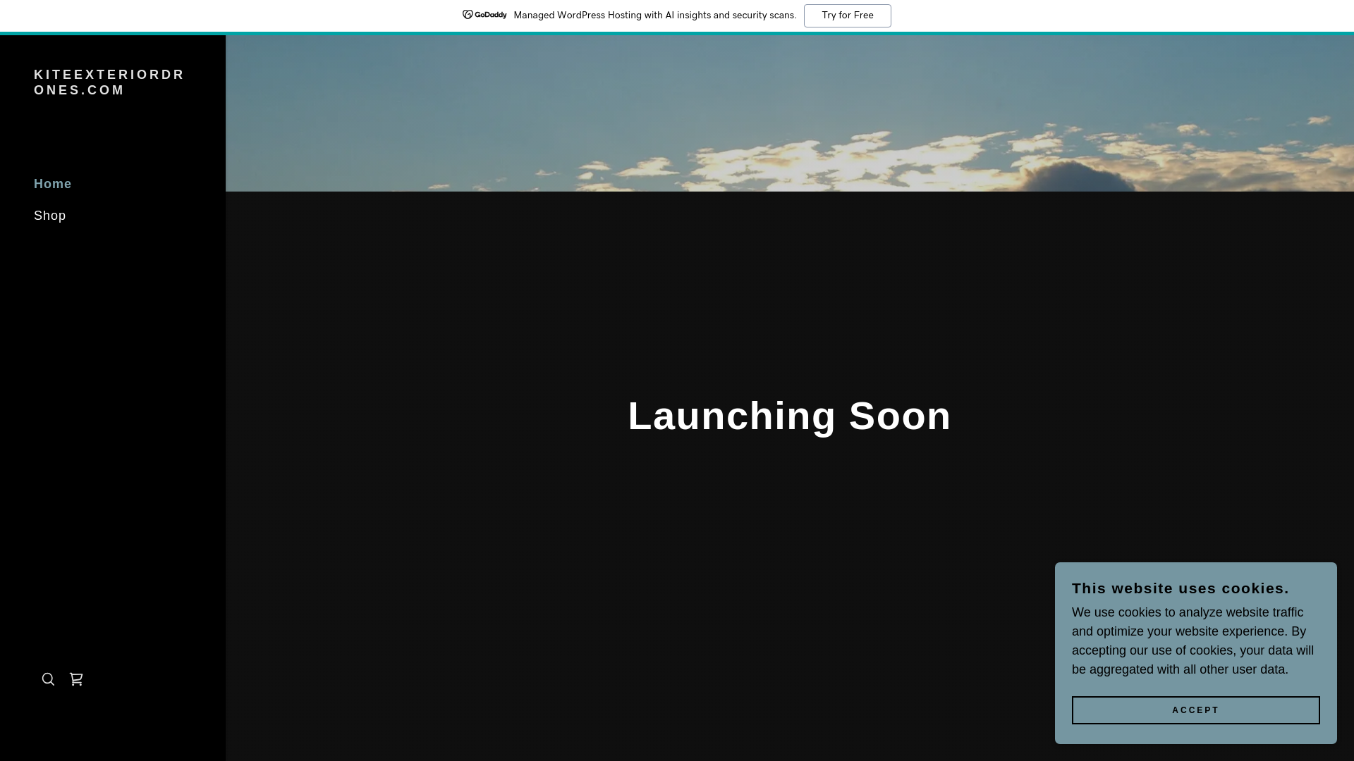 website screenshot of https://kiteexteriordrones.com/